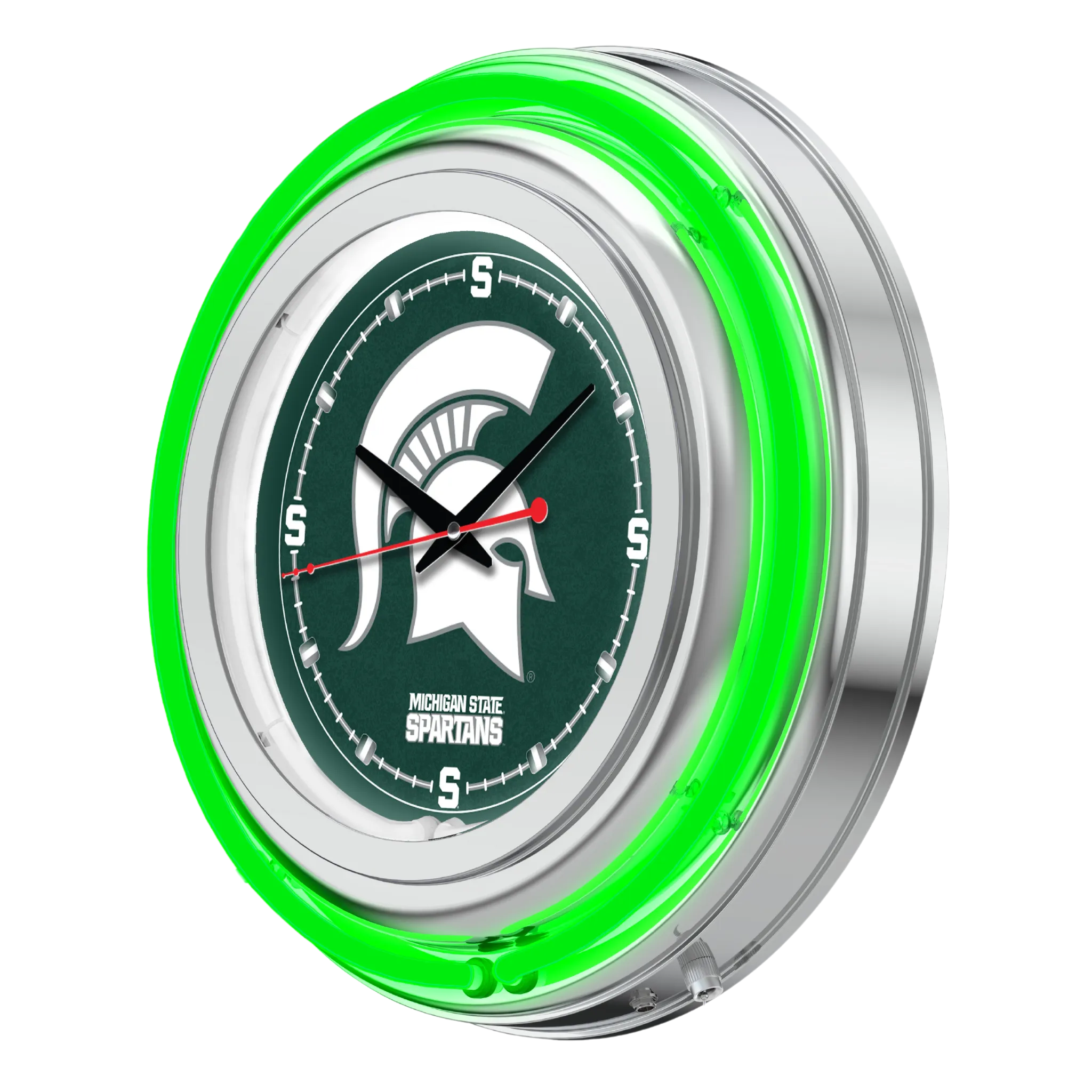 15" Michigan State Spartans Neon Wall Clock