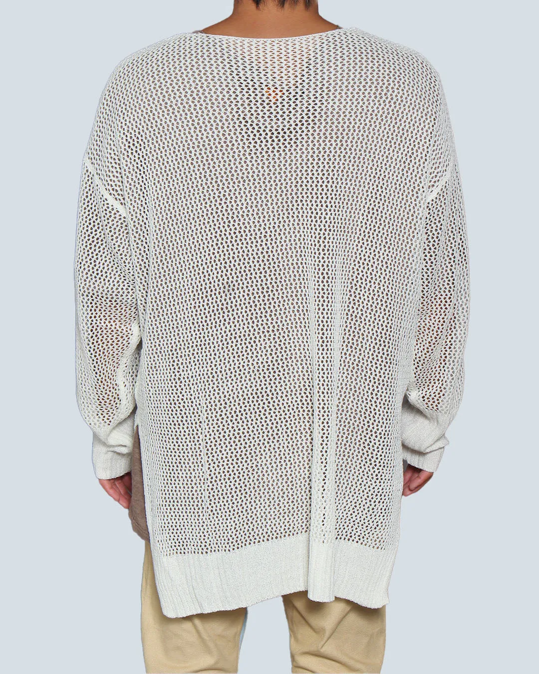 シースルーニットセーター
