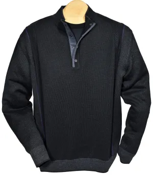 755 Brady Button Mock Sweater