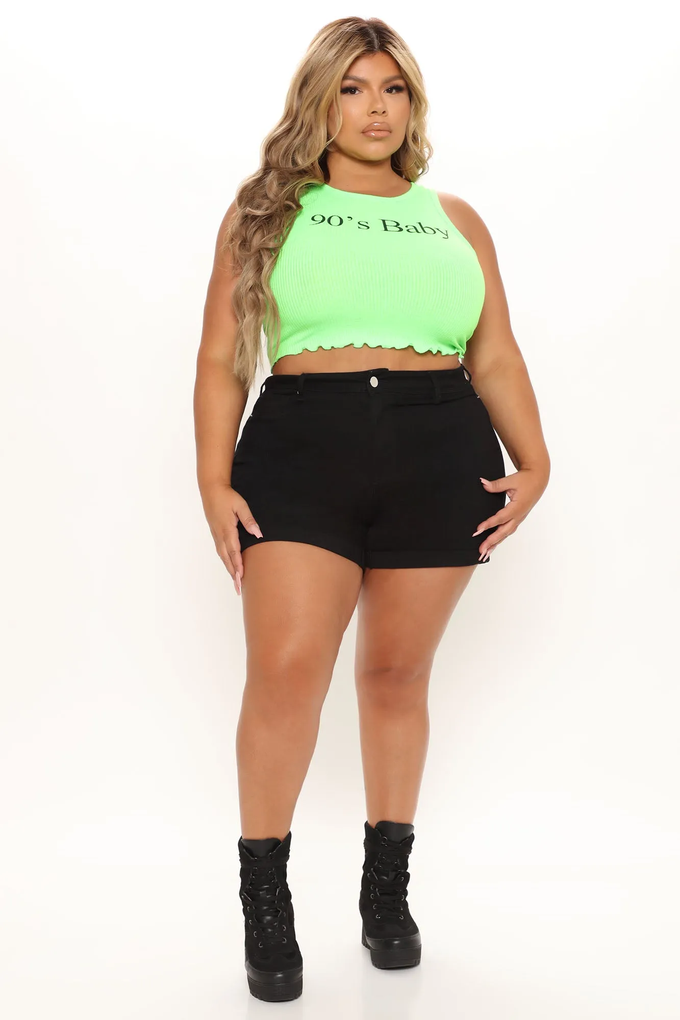 90's Baby Tank Top - Neon Green