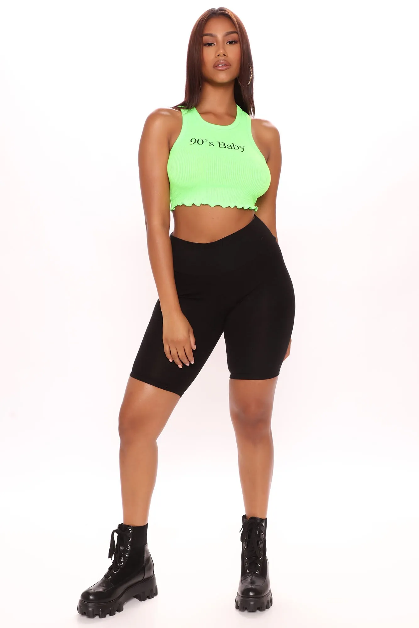 90's Baby Tank Top - Neon Green