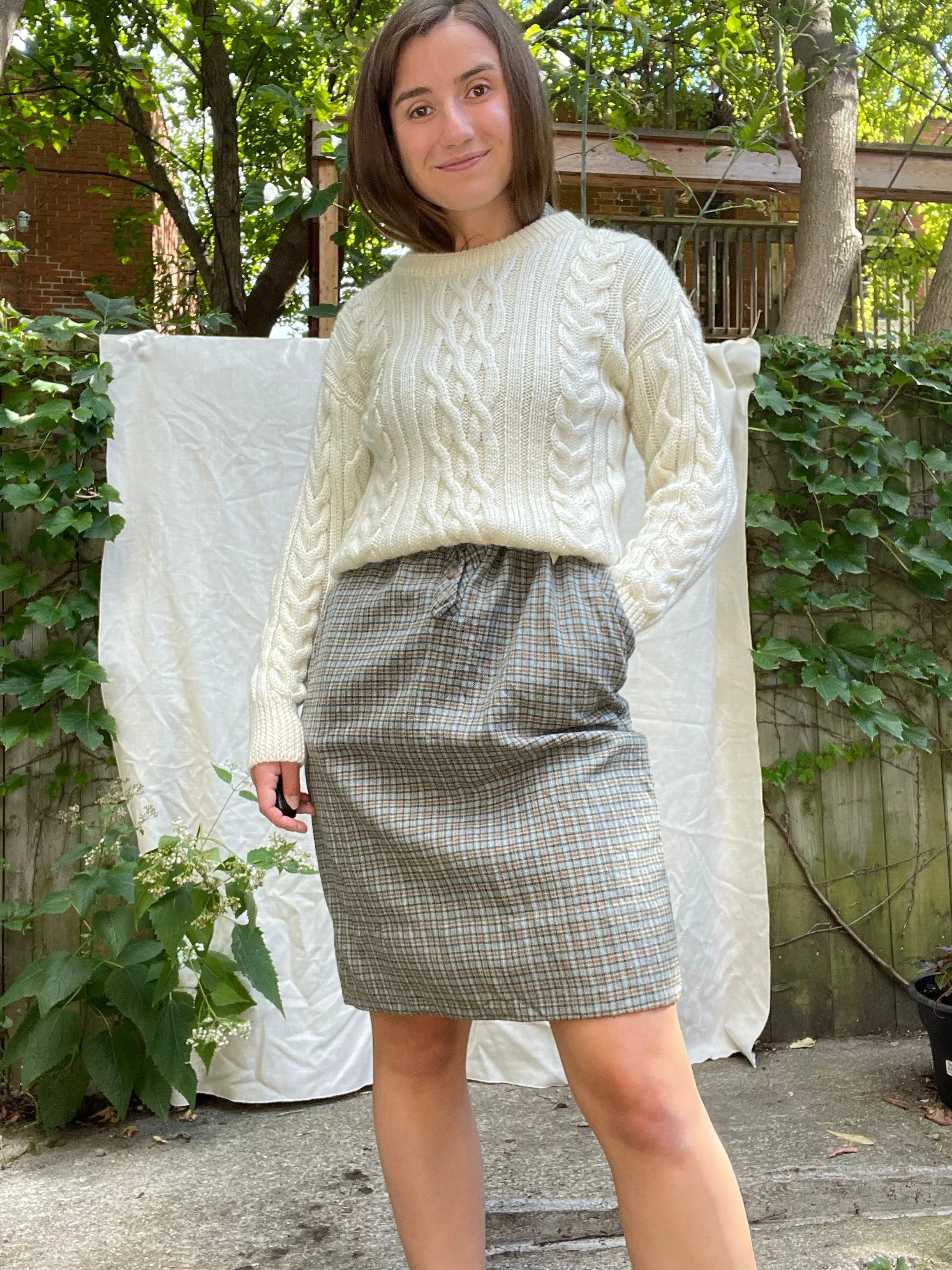 90s WoolOvers Fisherman Sweater - XS/S