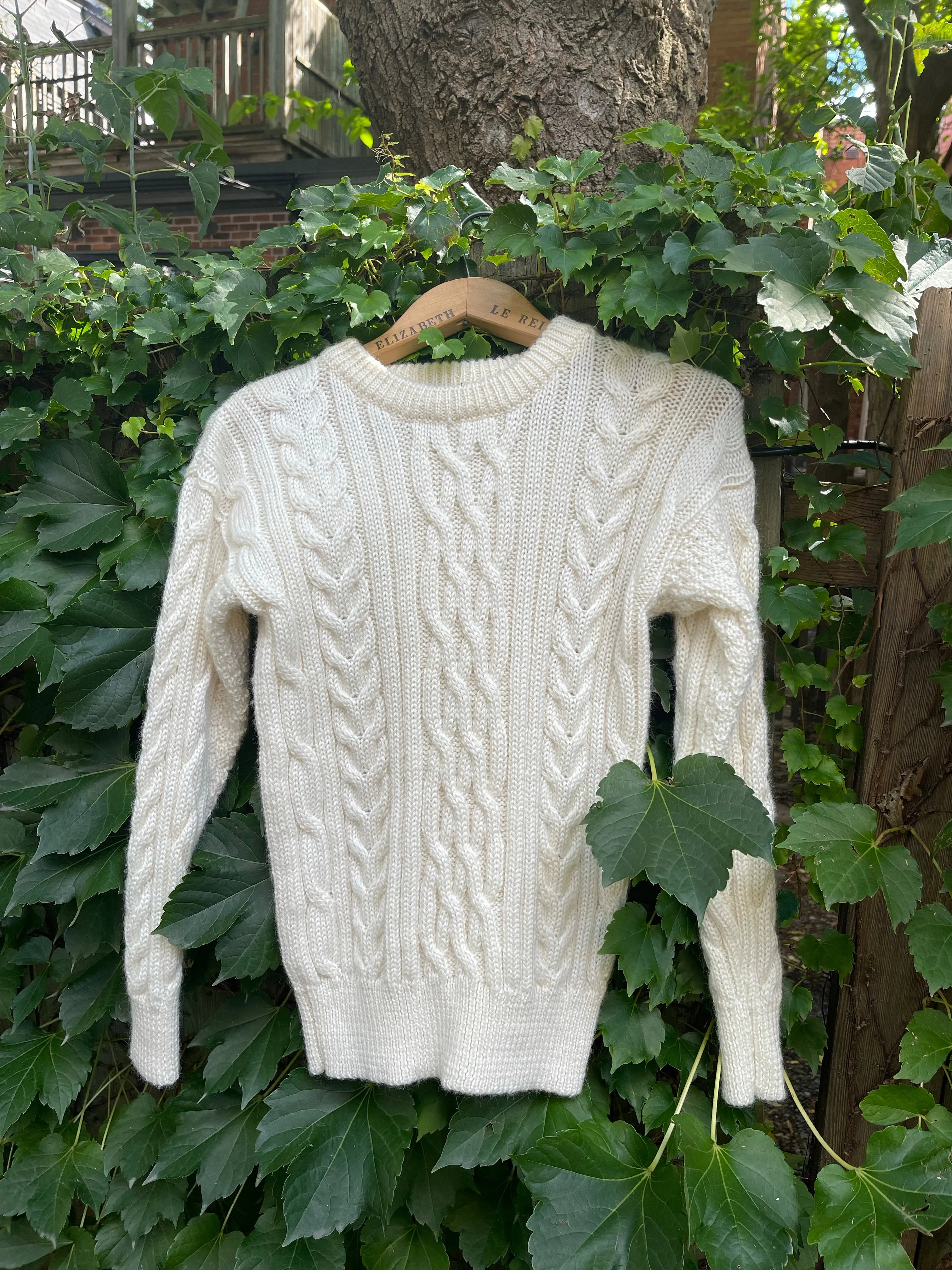 90s WoolOvers Fisherman Sweater - XS/S