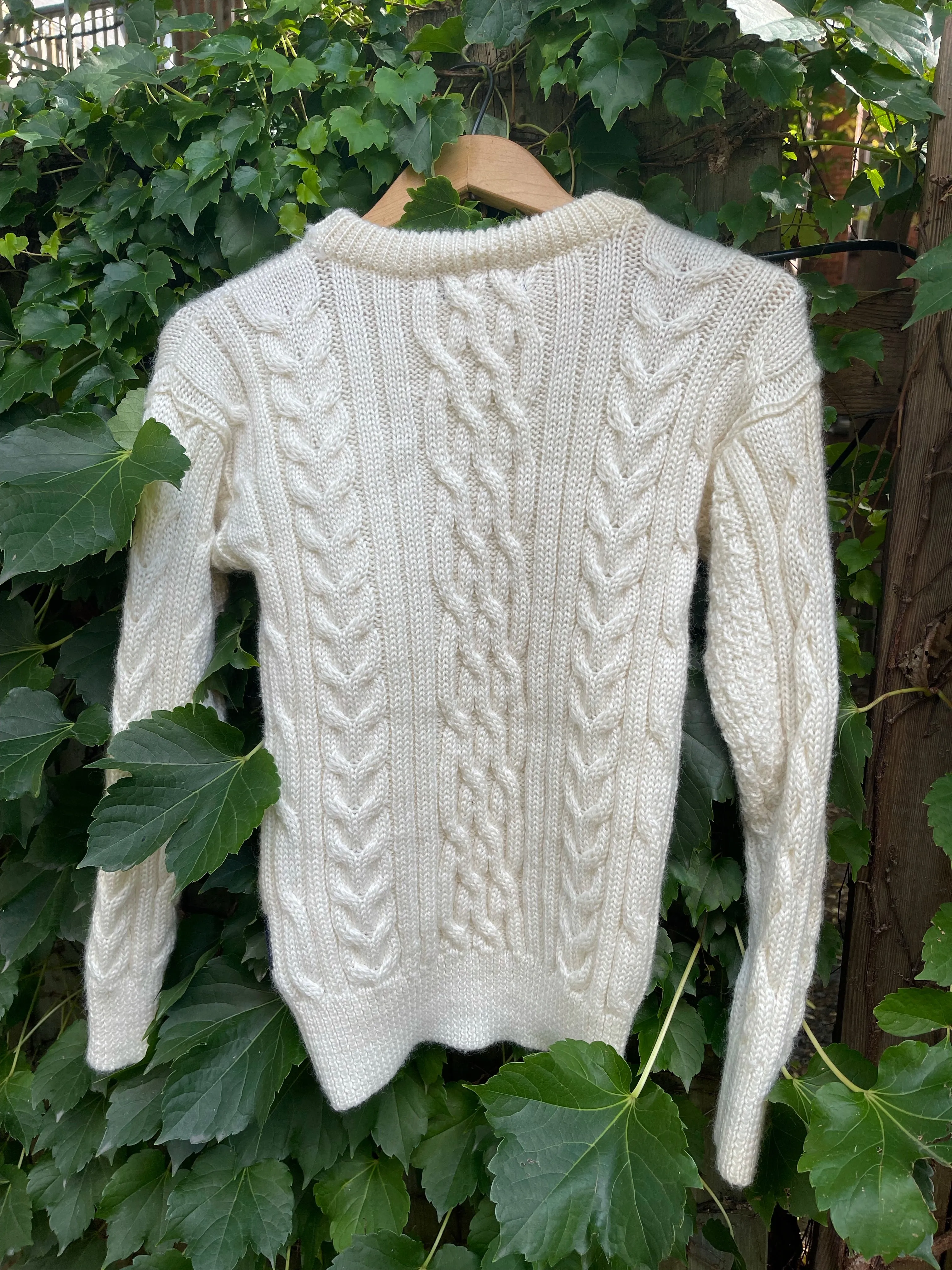 90s WoolOvers Fisherman Sweater - XS/S