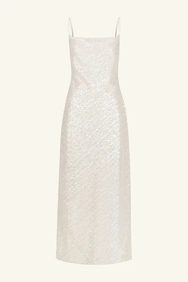 Alaya Cowl Maxi Dress - Ivory