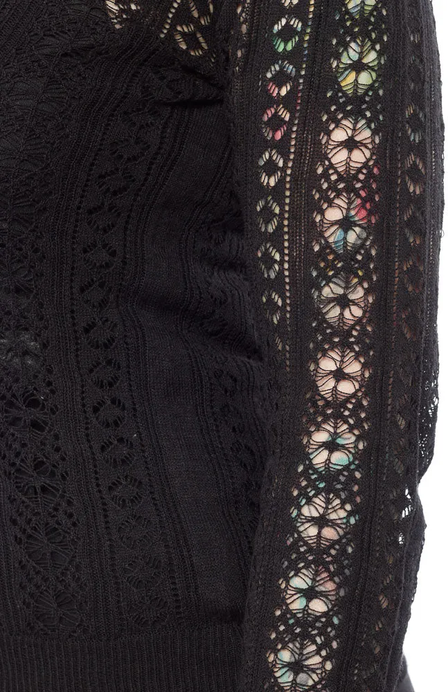 ALTERNATIVE ULSTER OPEN KNIT CARDIGAN
