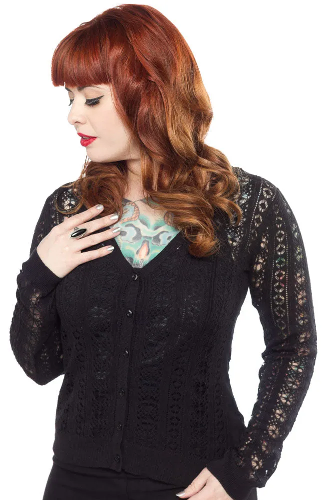 ALTERNATIVE ULSTER OPEN KNIT CARDIGAN