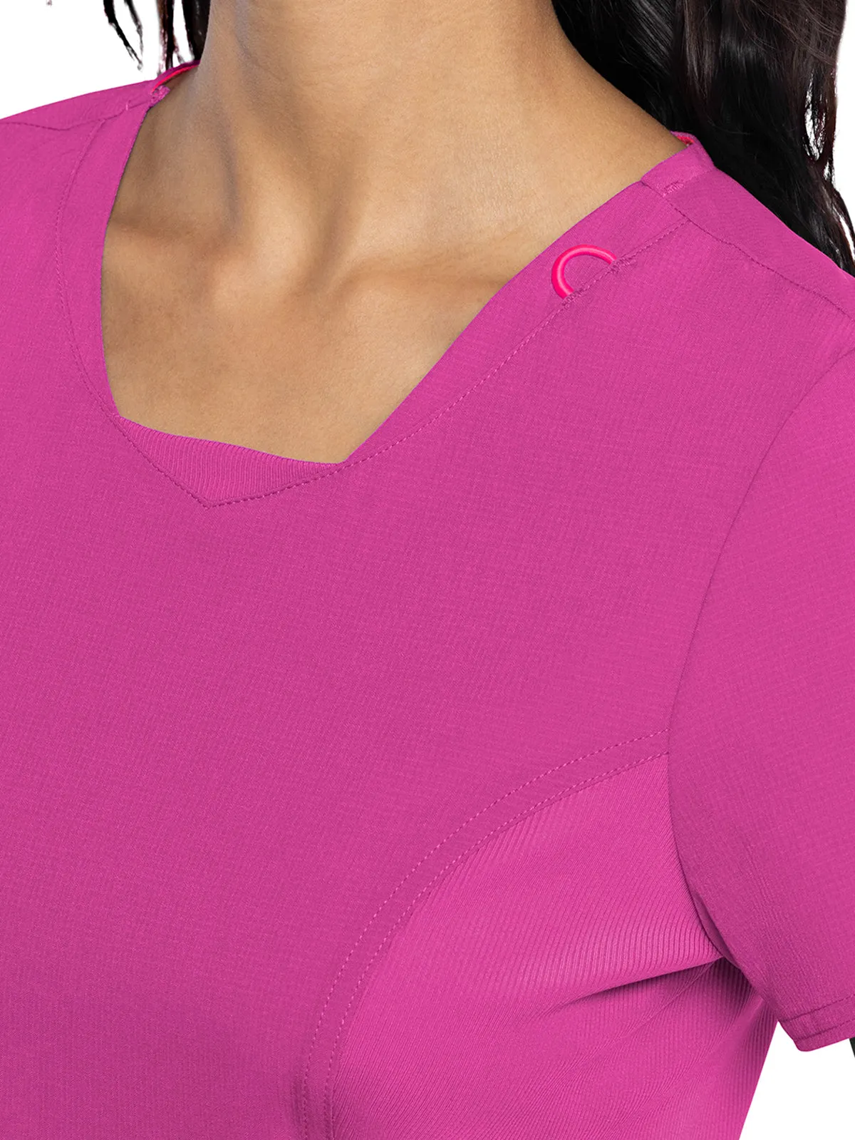 Amp - Women's Stylized V-Neck Top