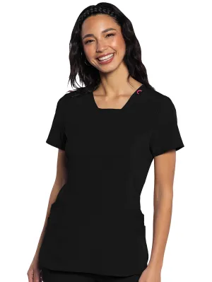 Amp - Women's Stylized V-Neck Top