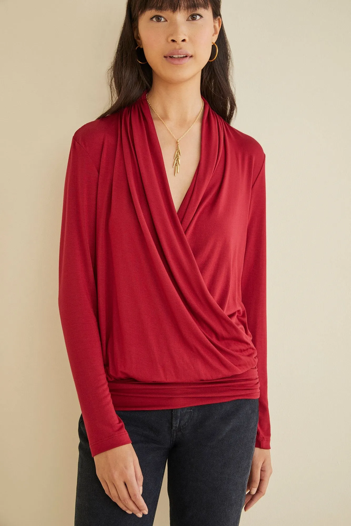 Angela Surplice Top