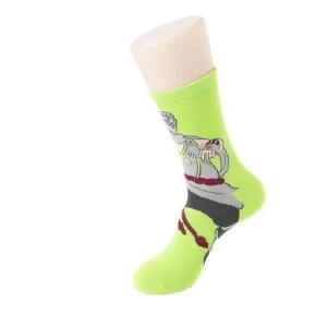 Anime Killer Bee Socks Neon Green
