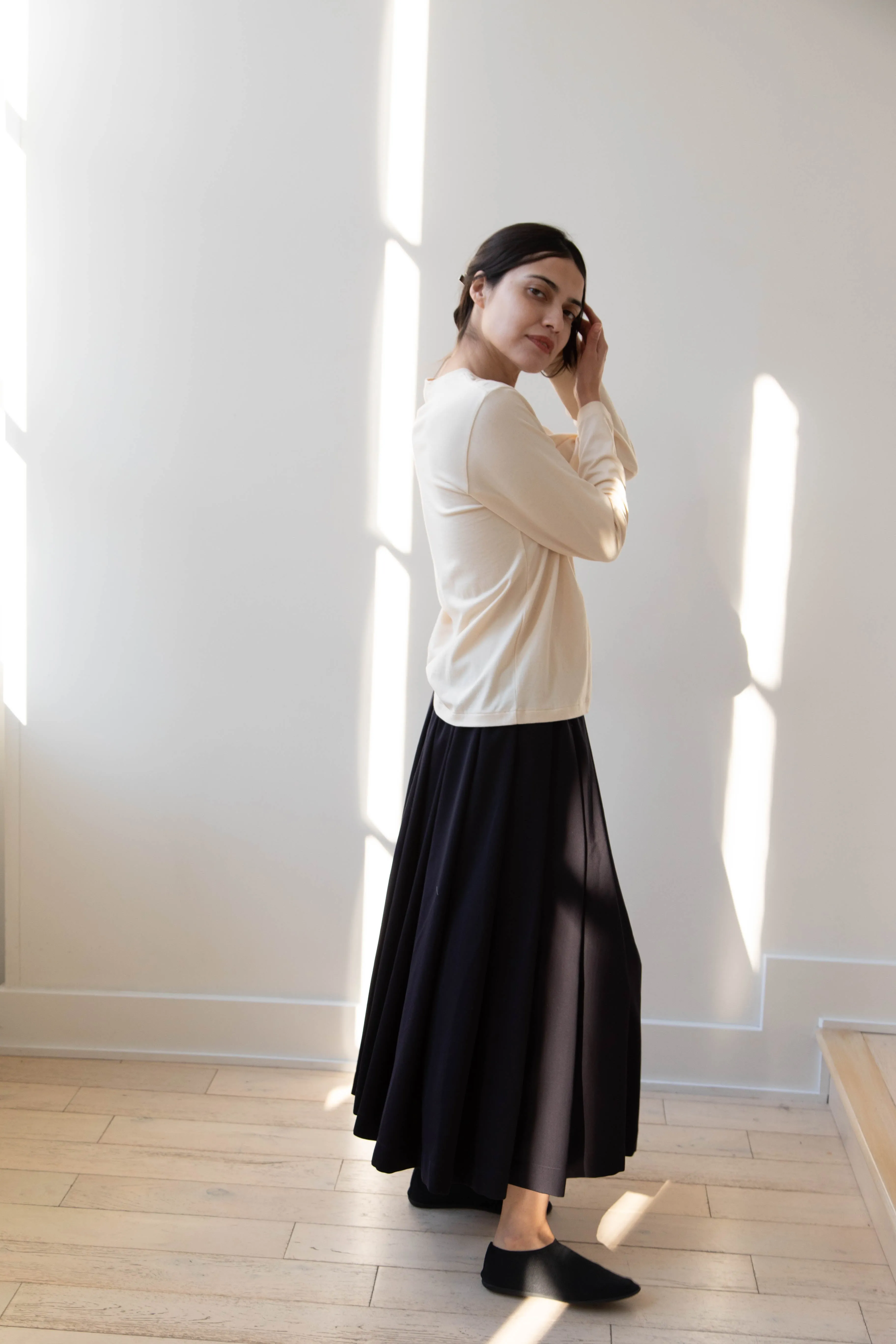 Antipast | Organic Cotton Longsleeve T-shirt in Ivory