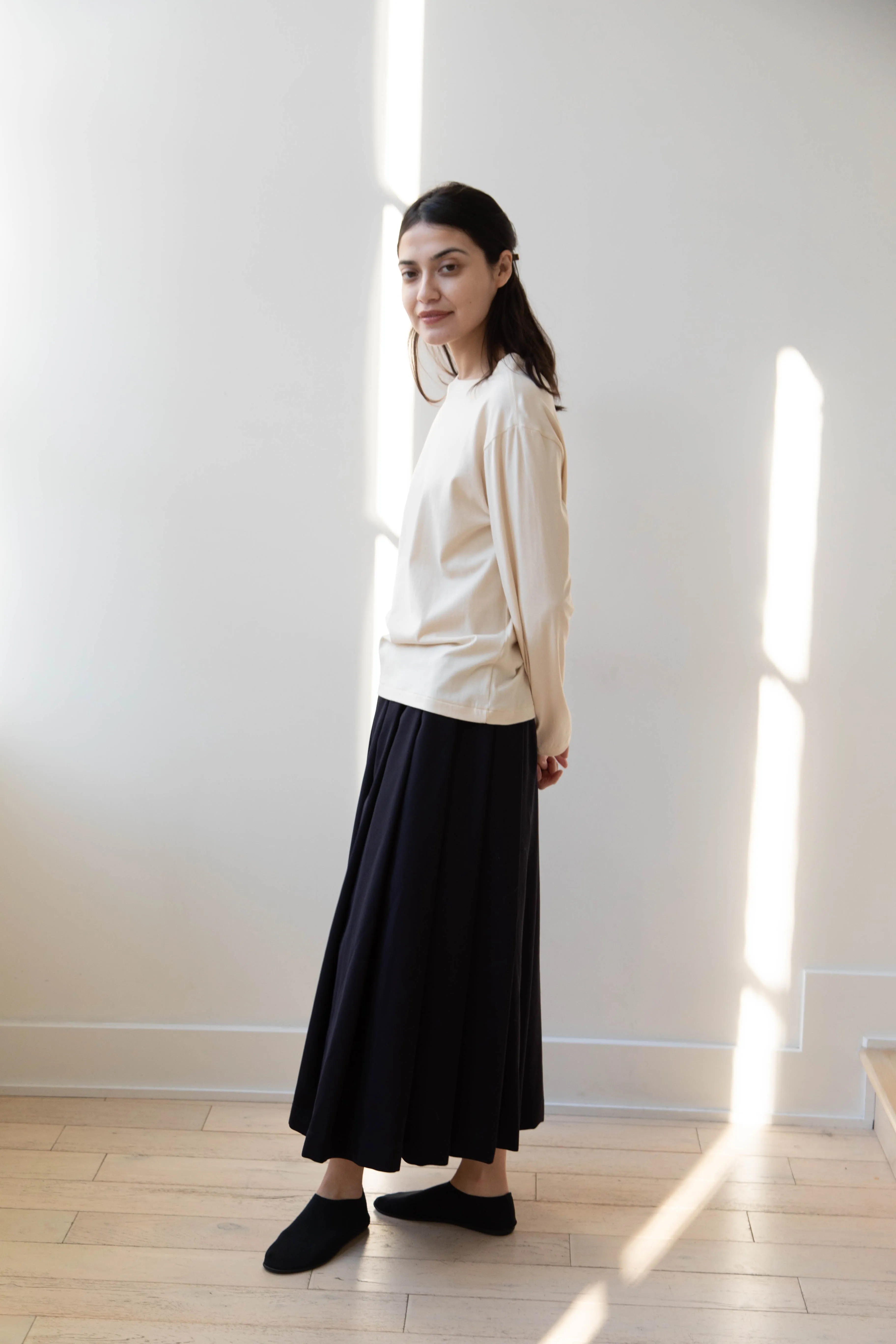 Antipast | Organic Cotton Longsleeve T-shirt in Ivory