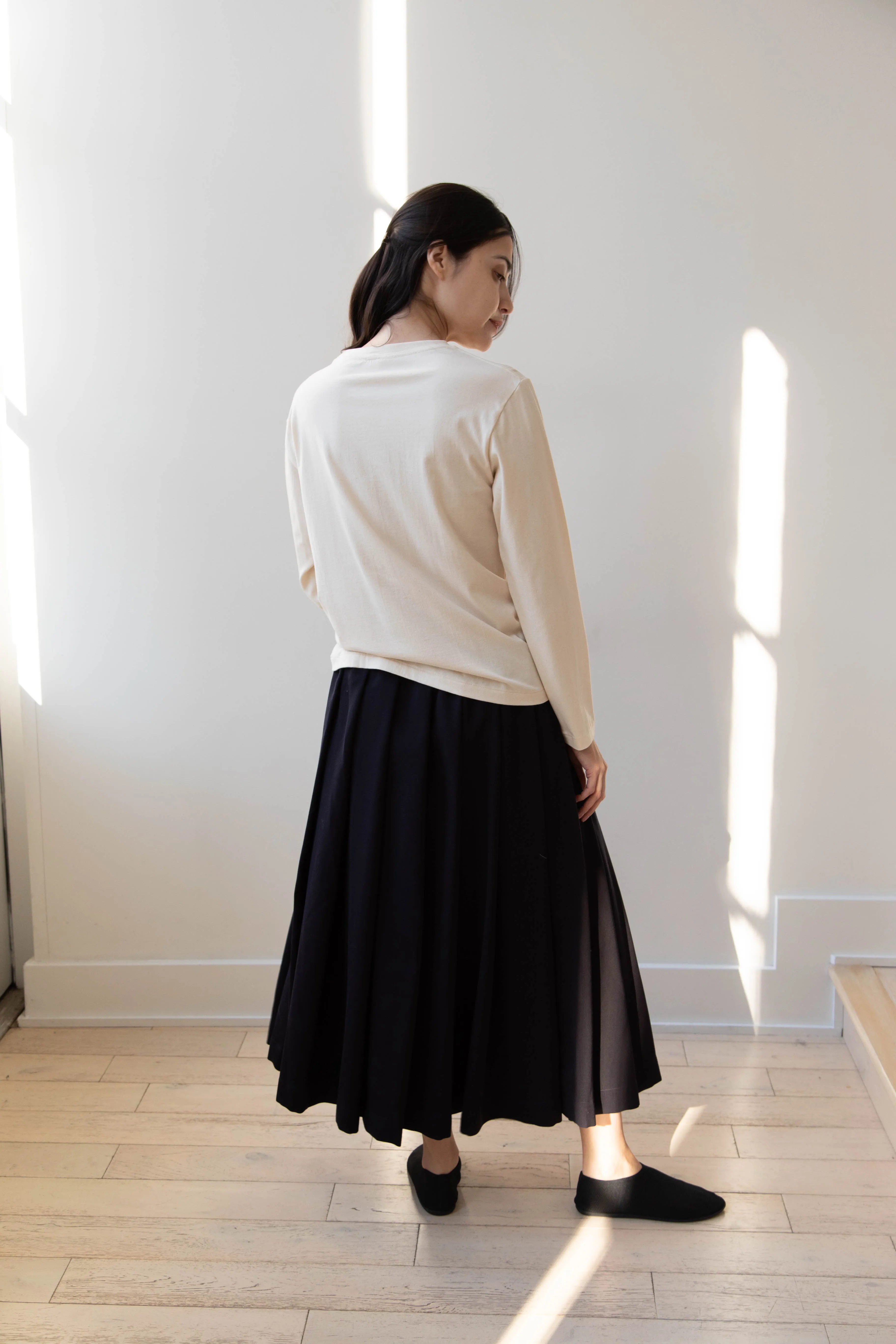 Antipast | Organic Cotton Longsleeve T-shirt in Ivory