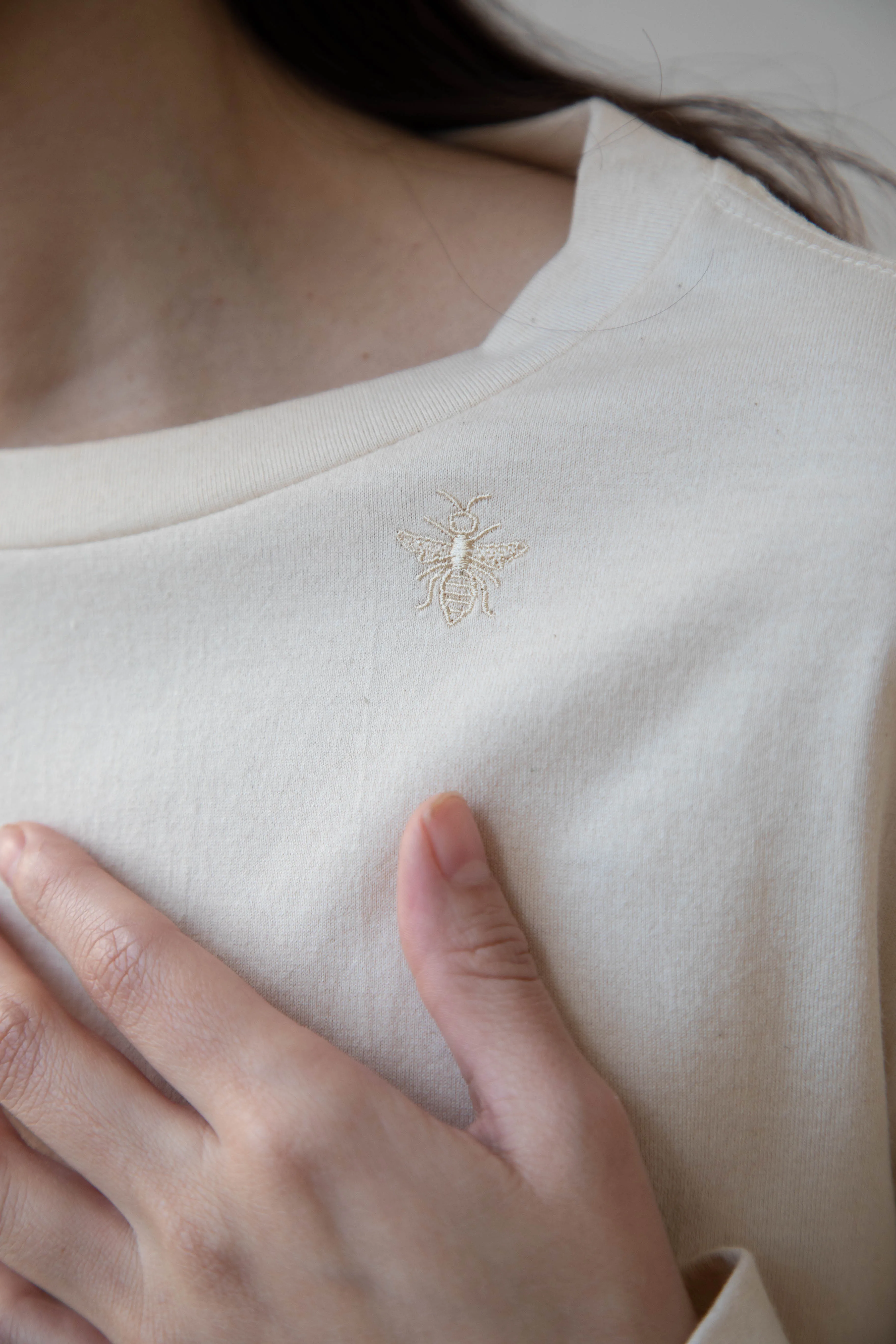 Antipast | Organic Cotton Longsleeve T-shirt in Ivory