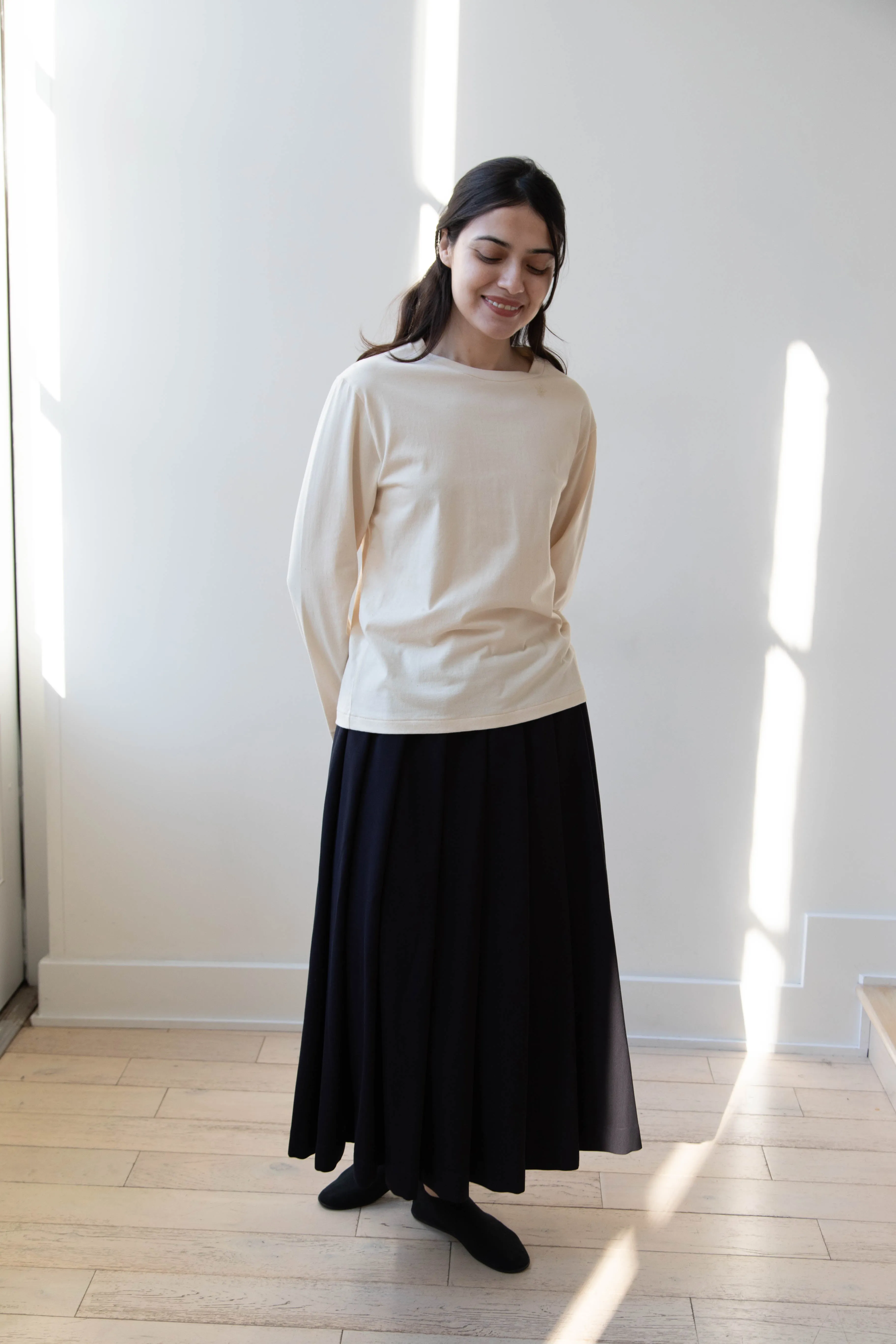 Antipast | Organic Cotton Longsleeve T-shirt in Ivory