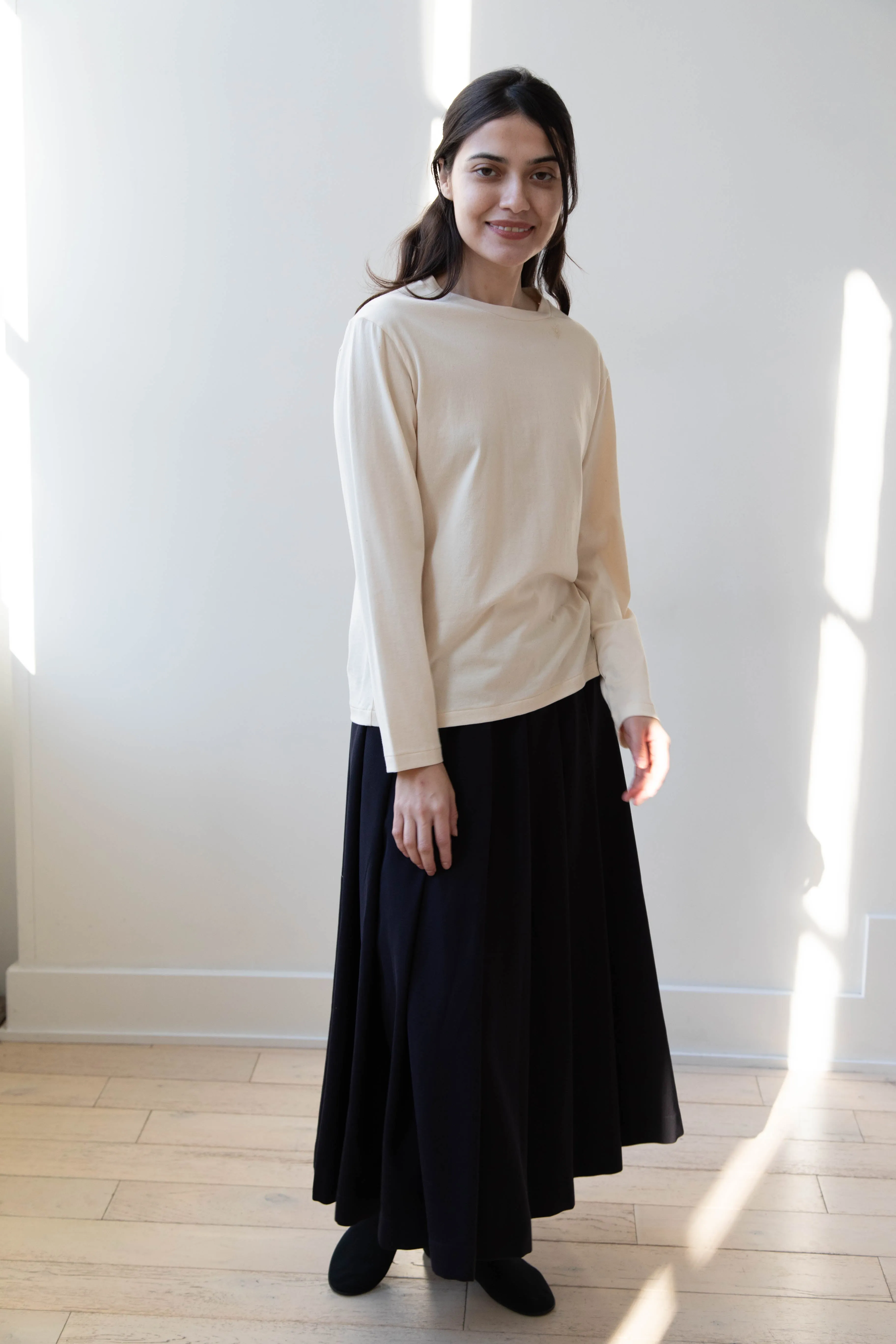 Antipast | Organic Cotton Longsleeve T-shirt in Ivory