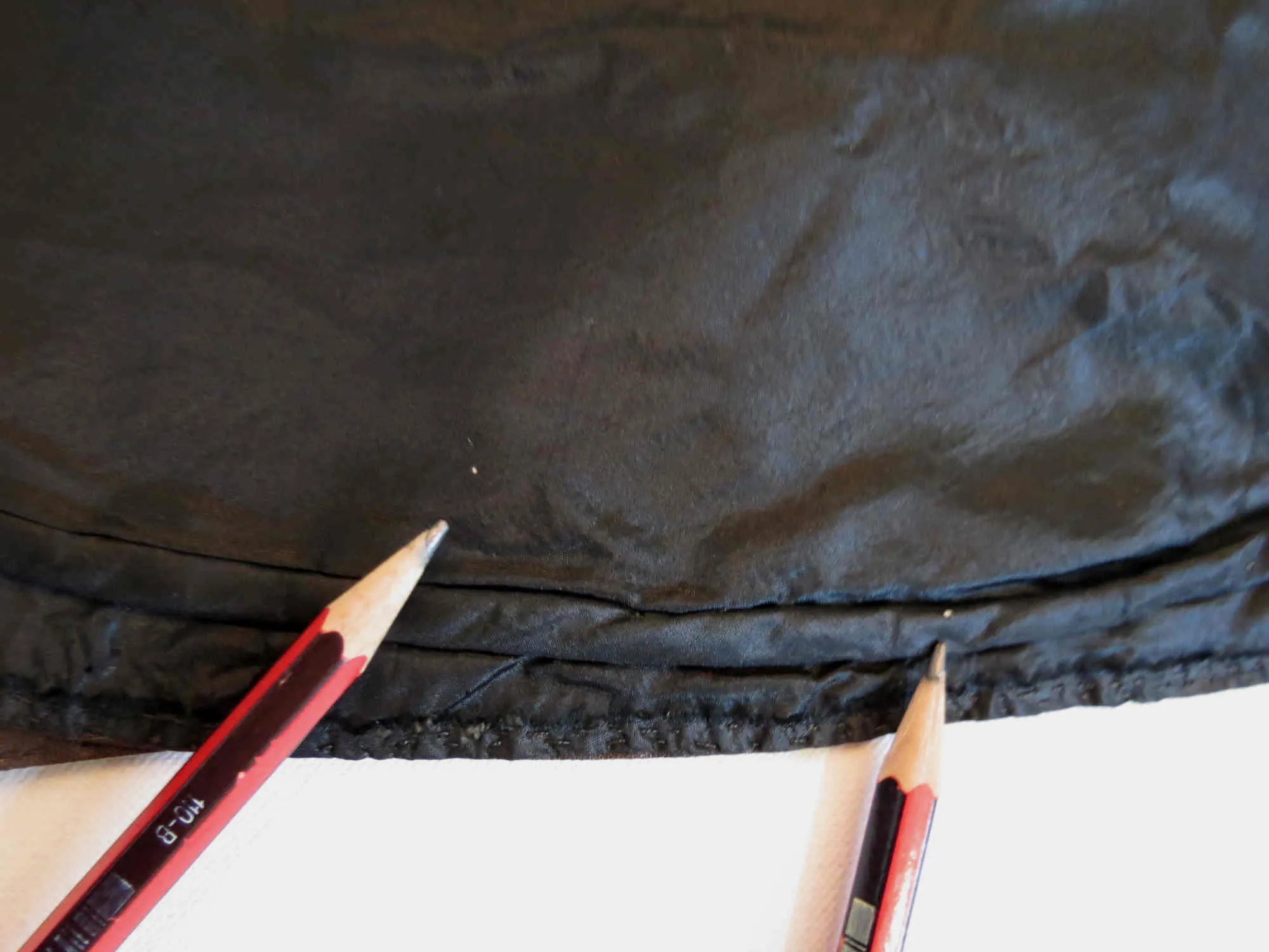 Antique, Victorian Black Silk Cape - 1860s