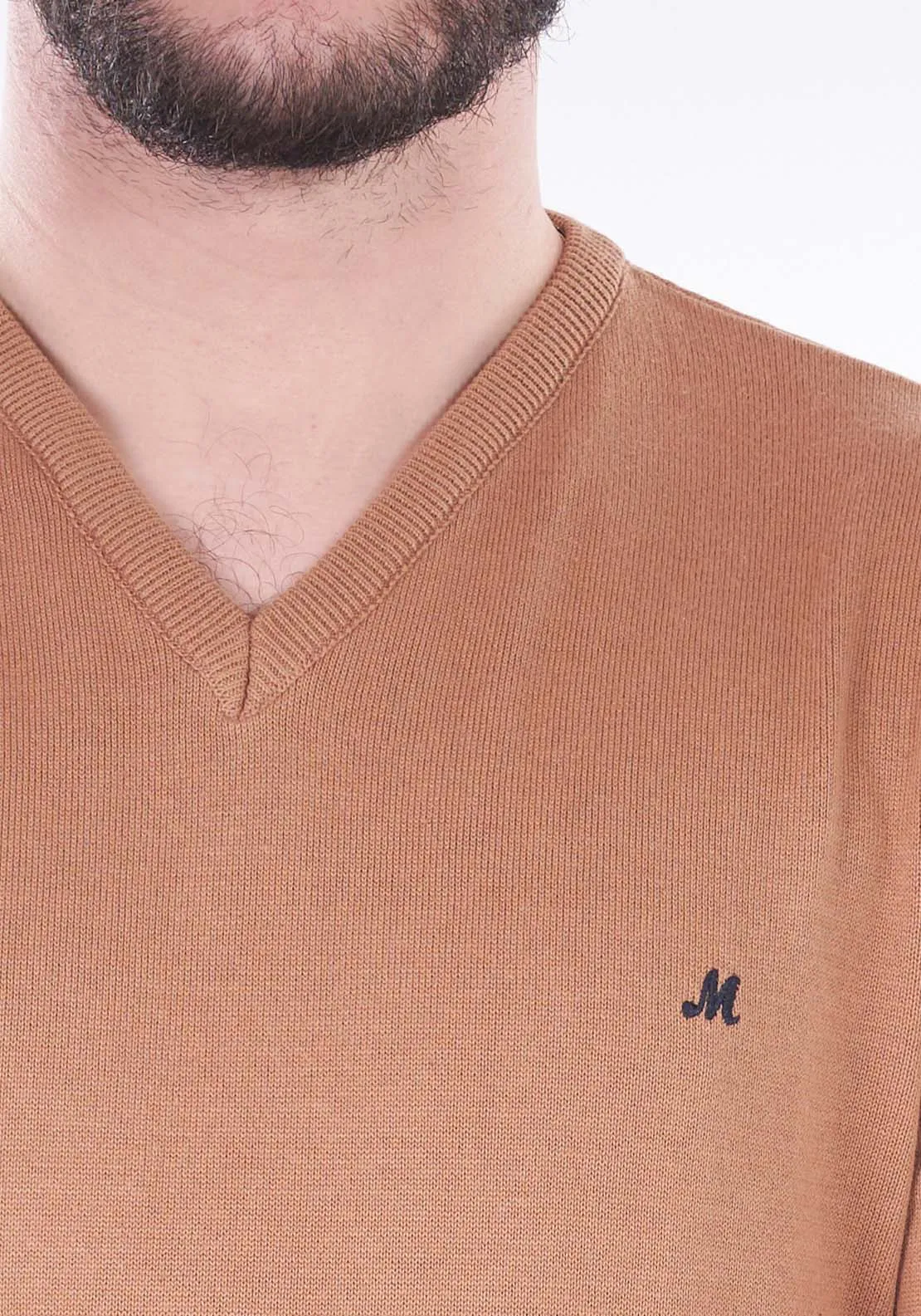 Azenha Vneck Knit - Biscuit