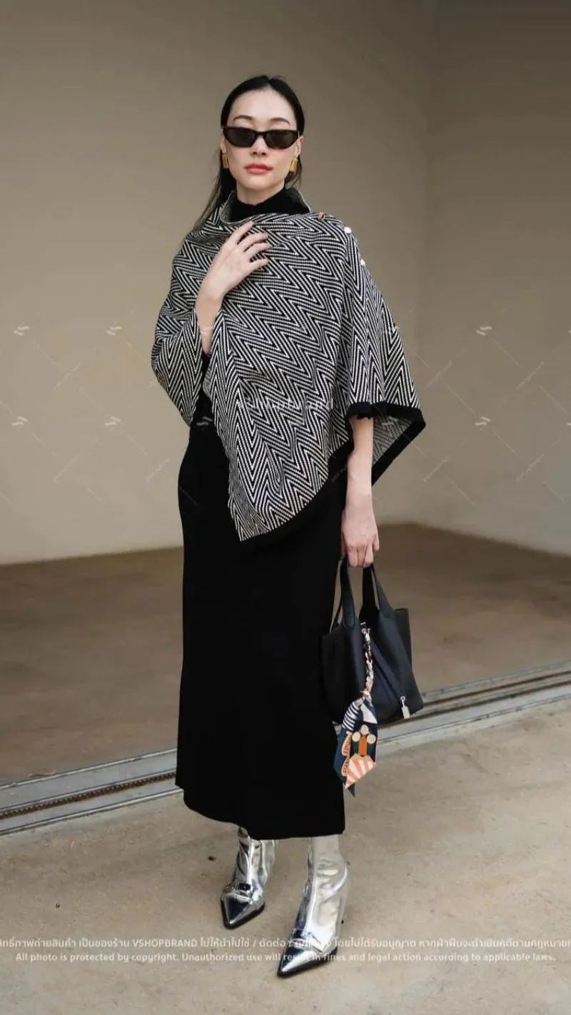 Beautiful Premium Cape Dress - Heavy Quality Stretchable Imported Fabric GGR835
