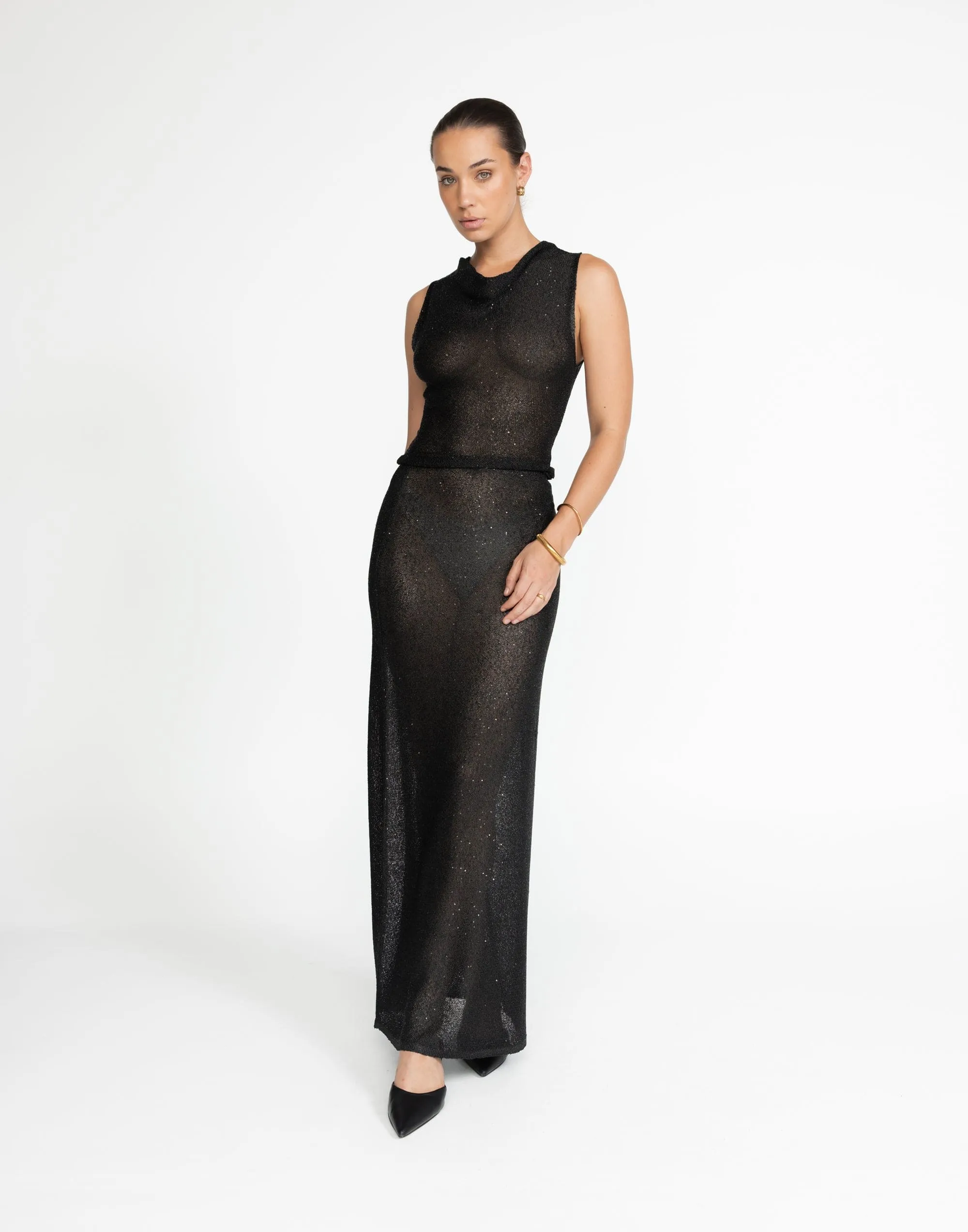 Bebe Knit Top (Black)