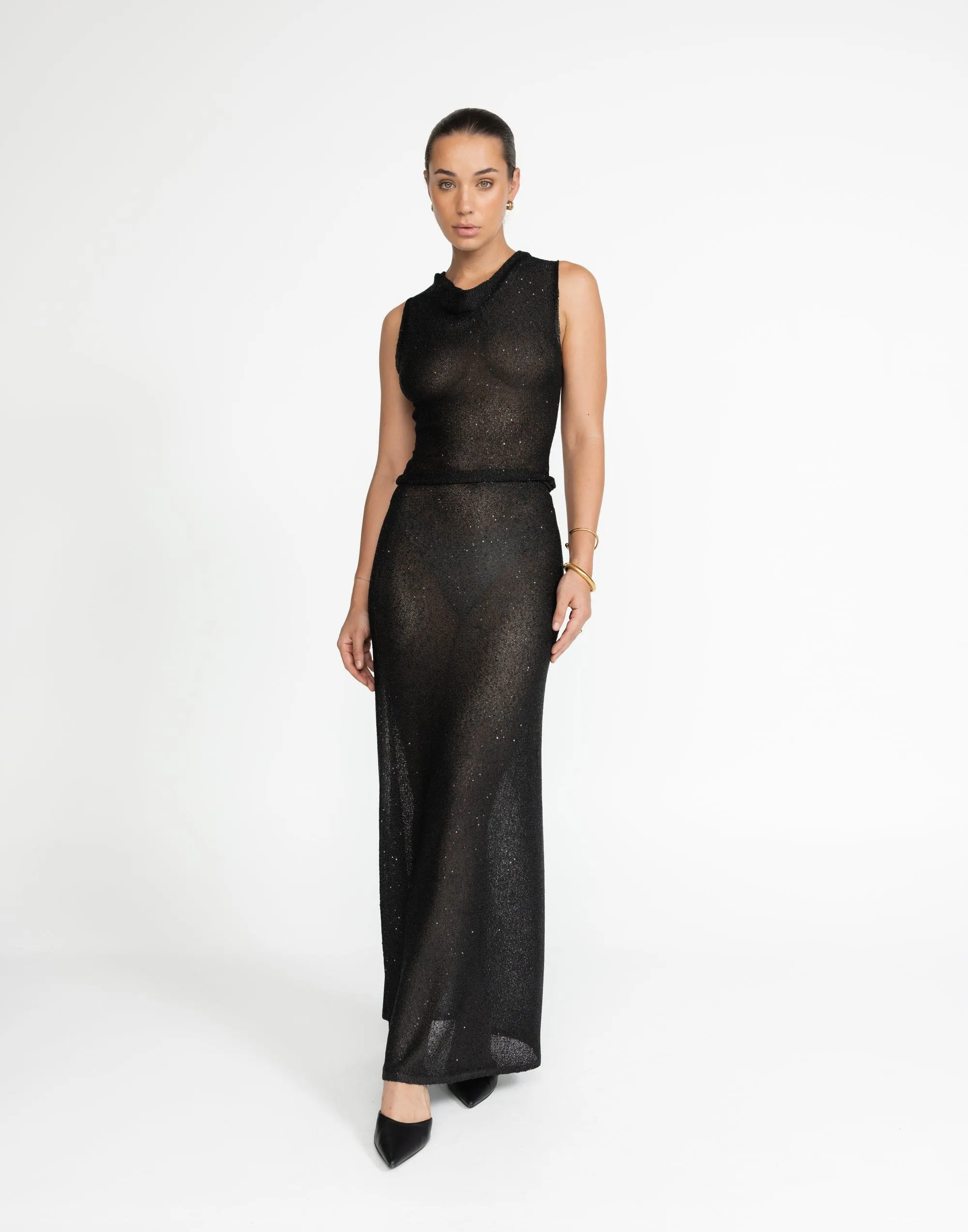 Bebe Knit Top (Black)