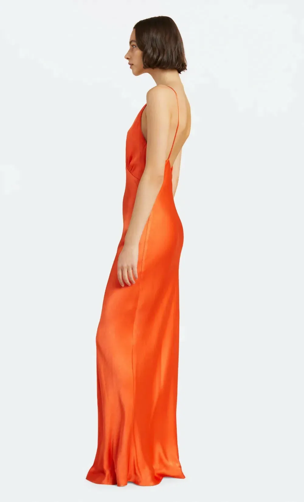Bec & Bridge Lorelai V Maxi Dress in Fire Red Size AU 8
