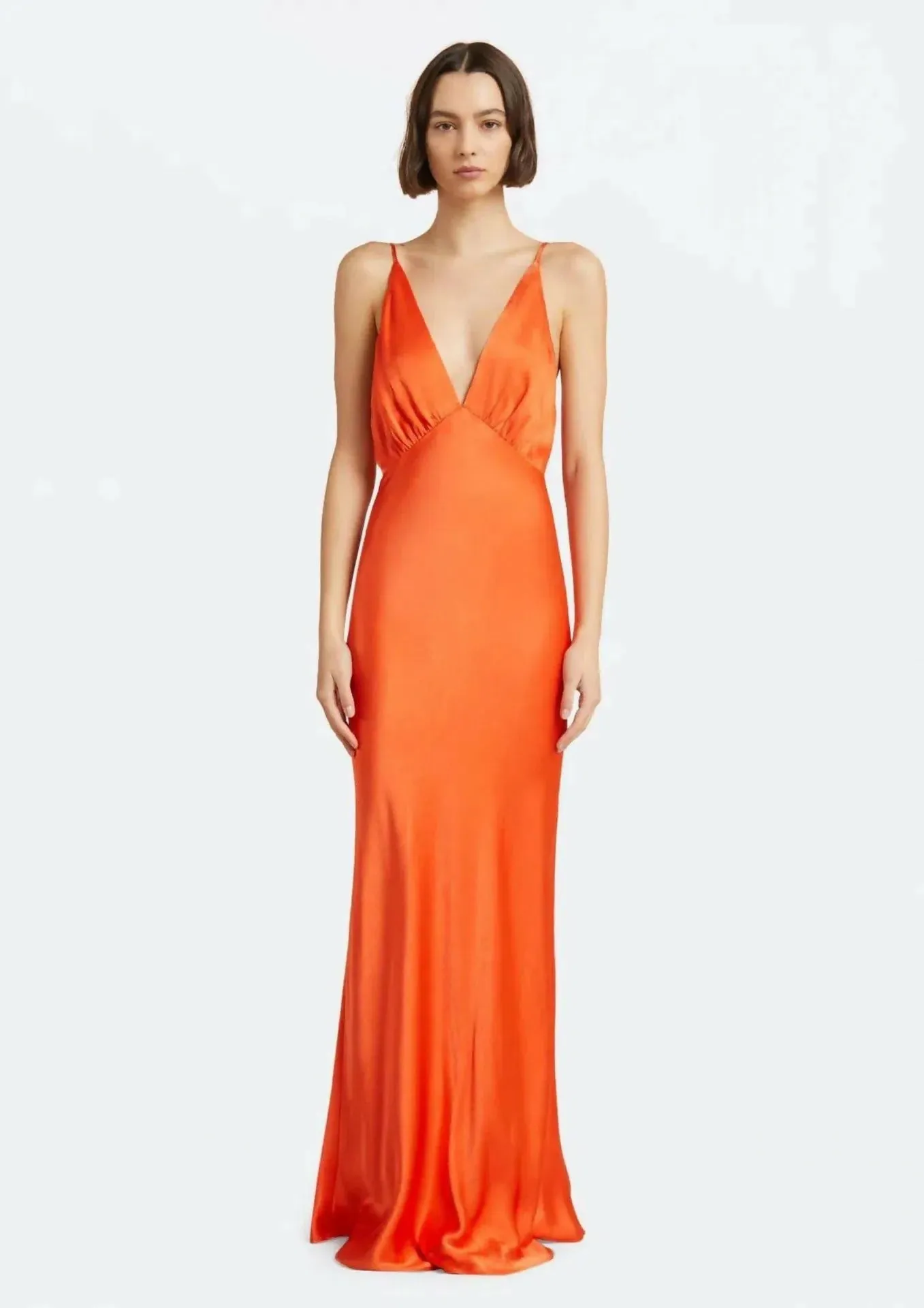 Bec & Bridge Lorelai V Maxi Dress in Fire Red Size AU 8