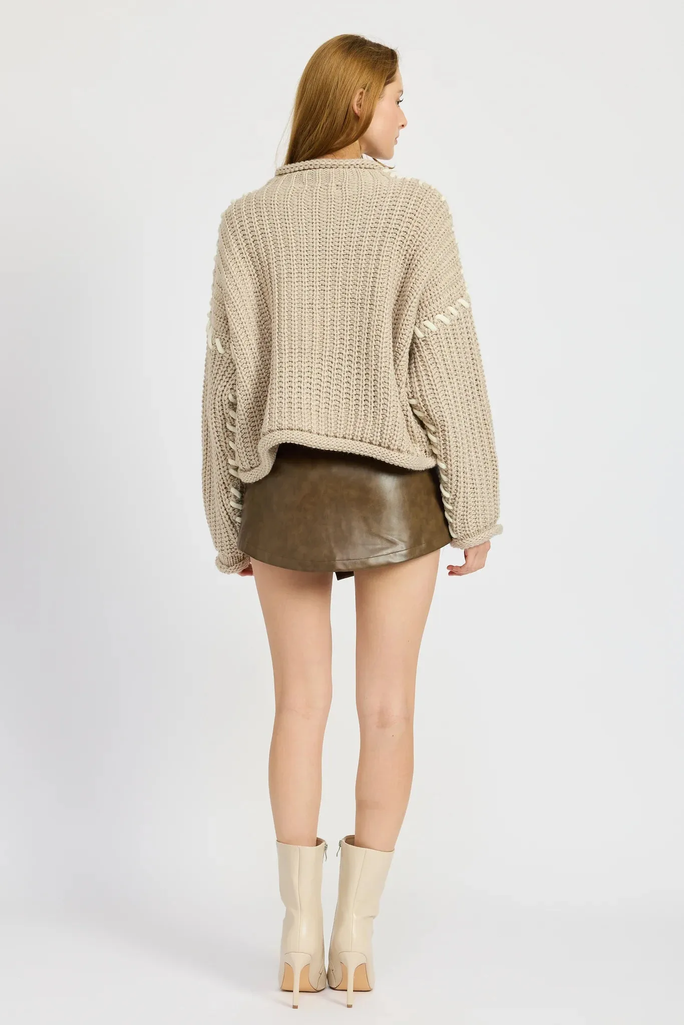 Beige Gray Ella Knit