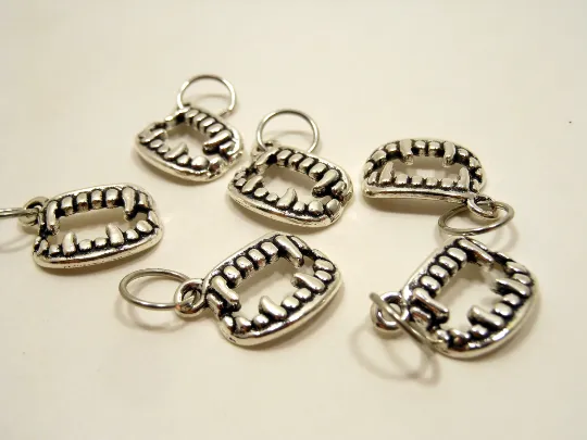 Bite Me Like One of Your French Girls: Set of 6 Stitch Markers
