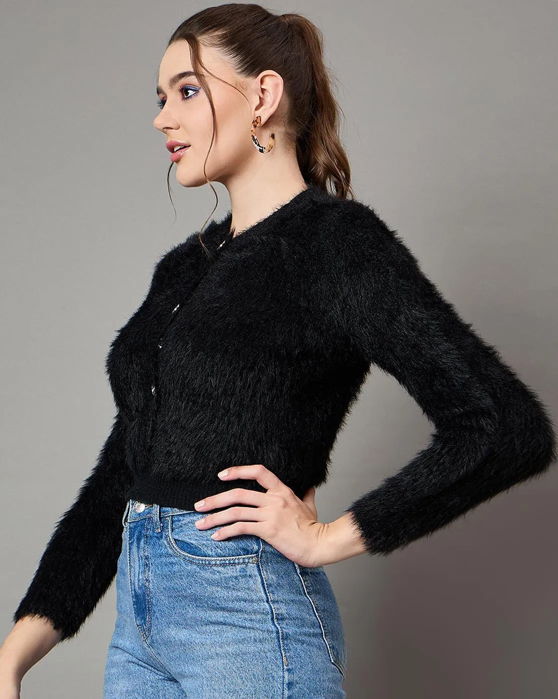 Black Luxe Woolen Sweater