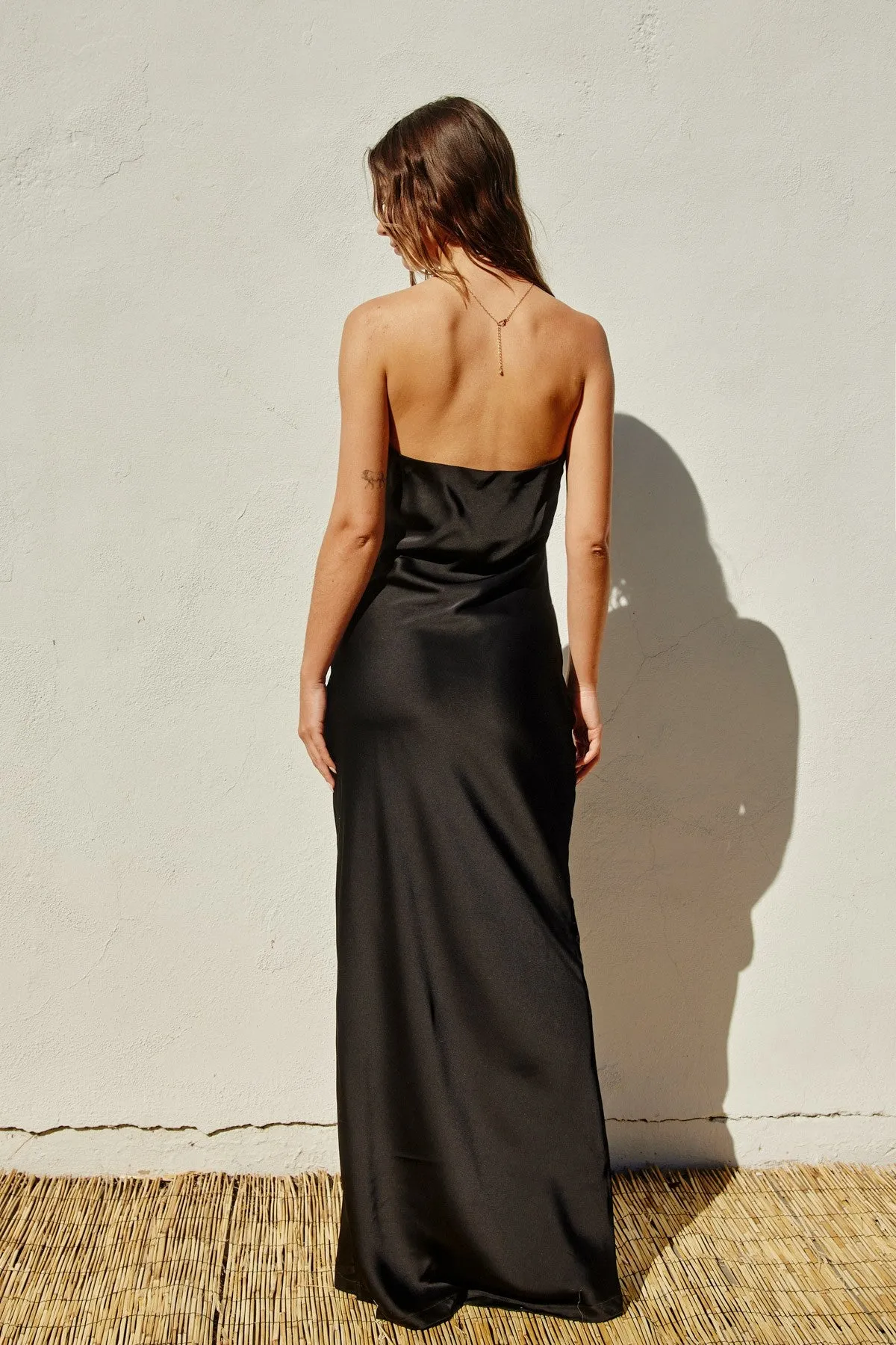 Black Out Strapless Maxi