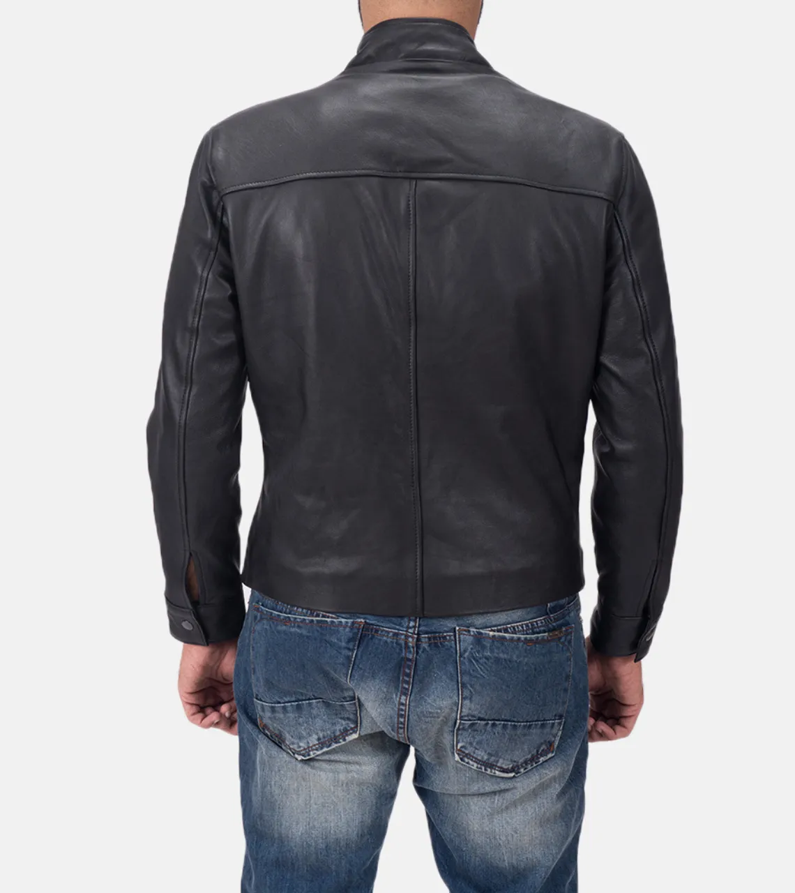 Blanche Matte Men's Biker Leather Jacket