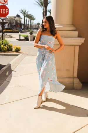 Blue Floral Maxi