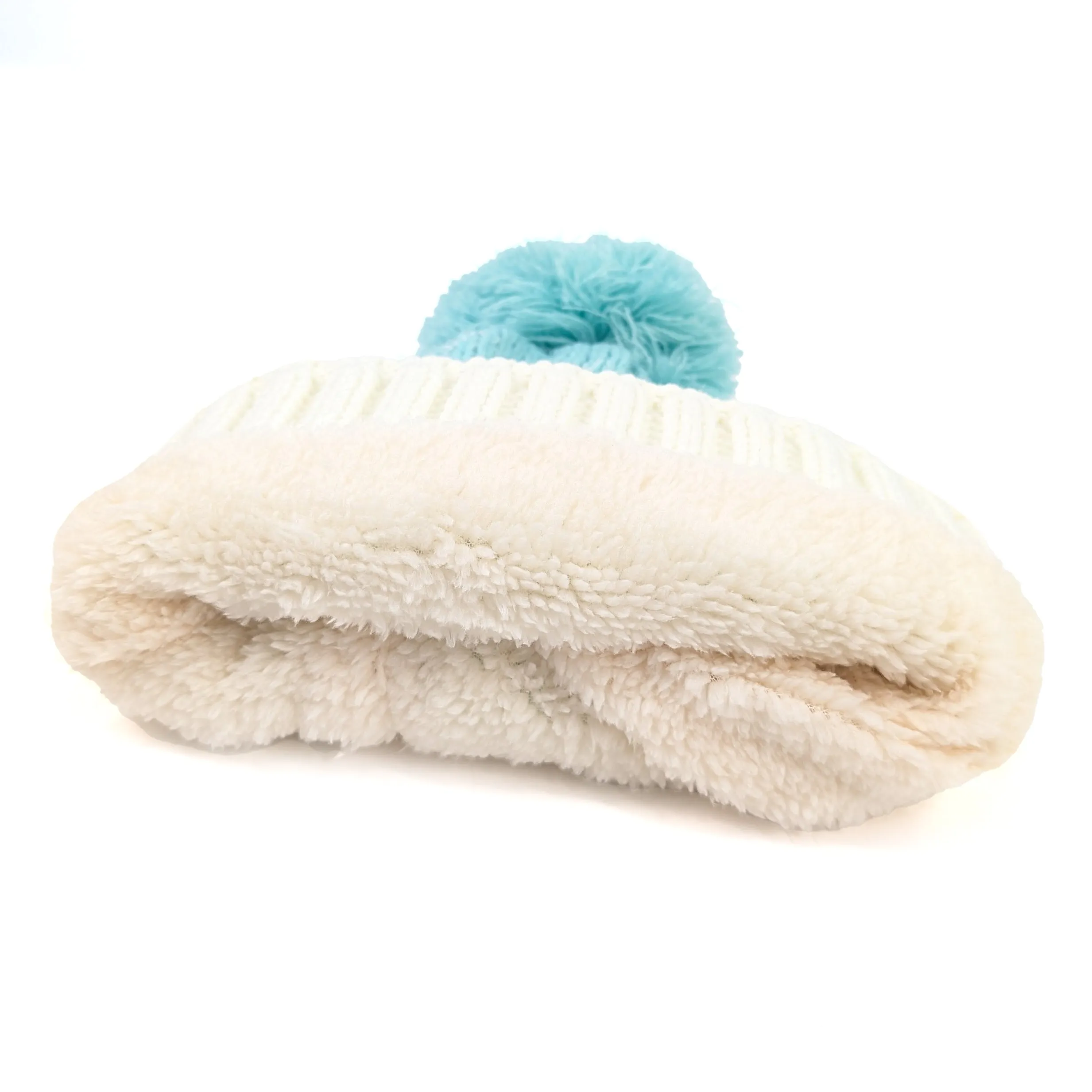 Blue Ice Cream Bobble Hat