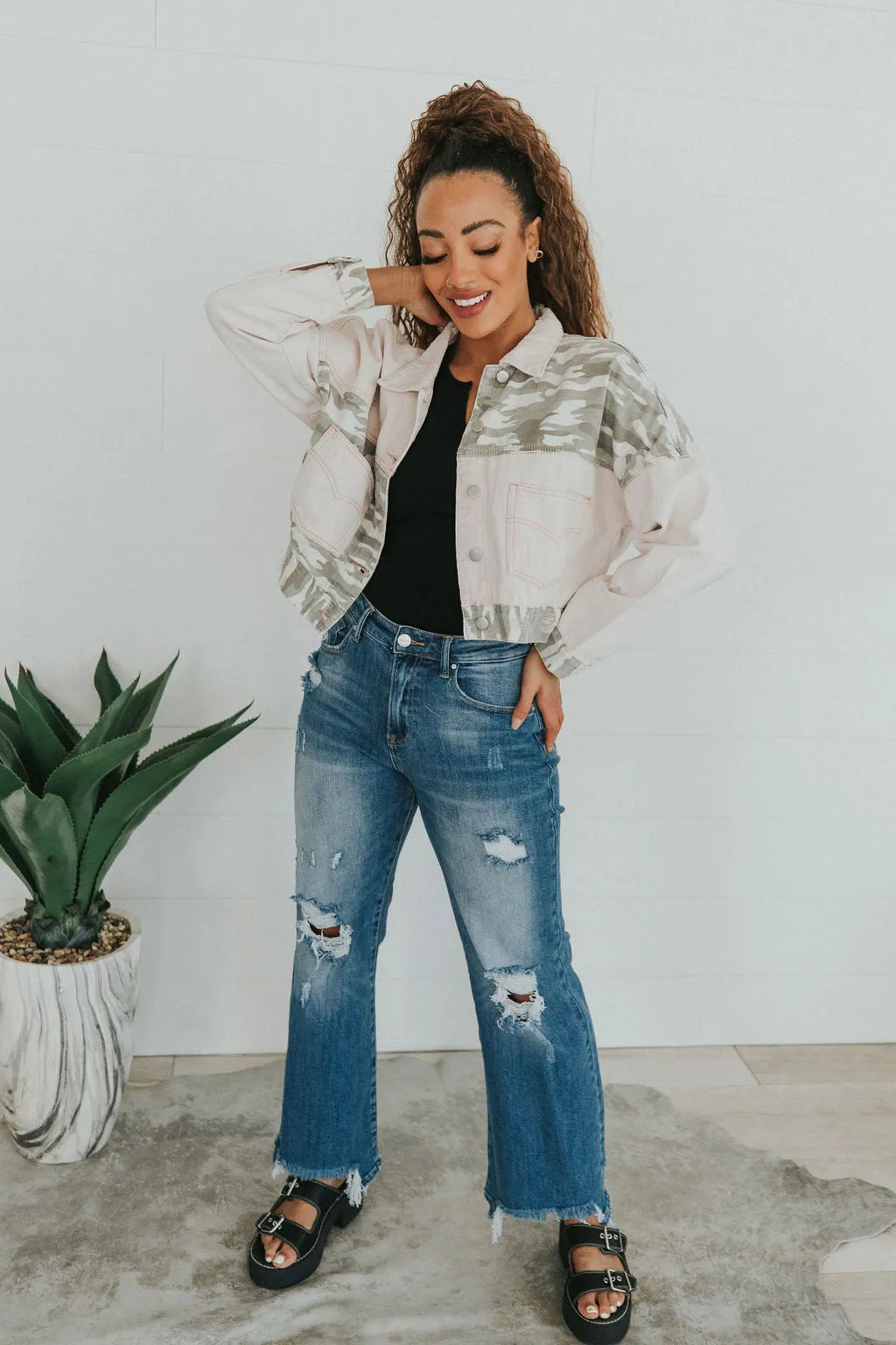 Bold You Contrast Denim Jacket
