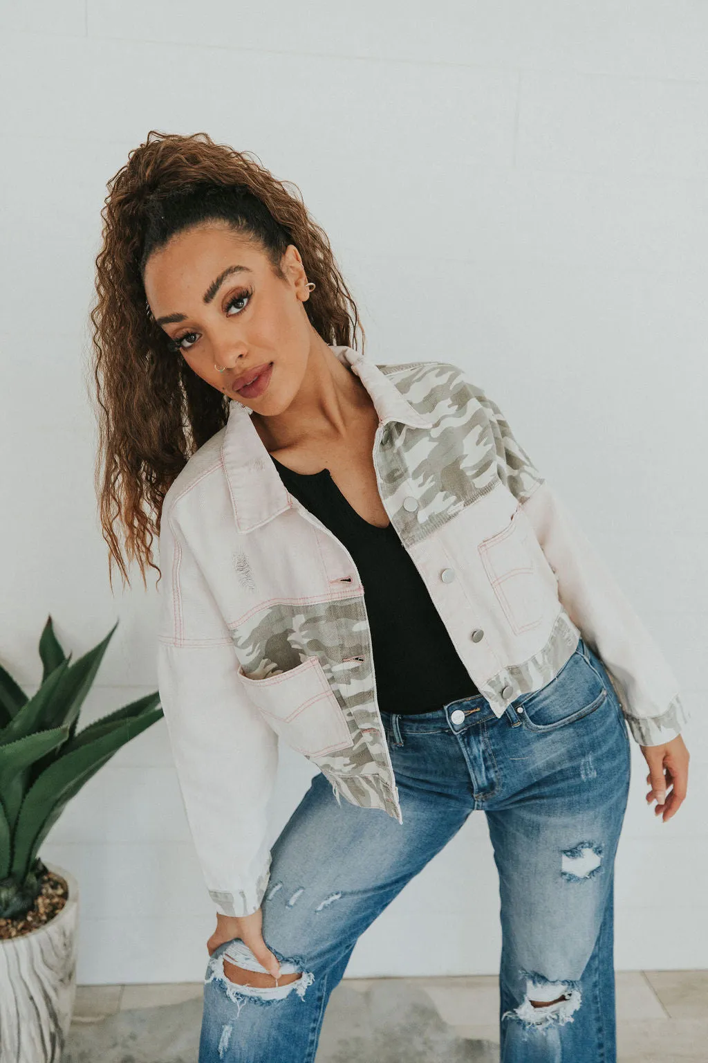 Bold You Contrast Denim Jacket