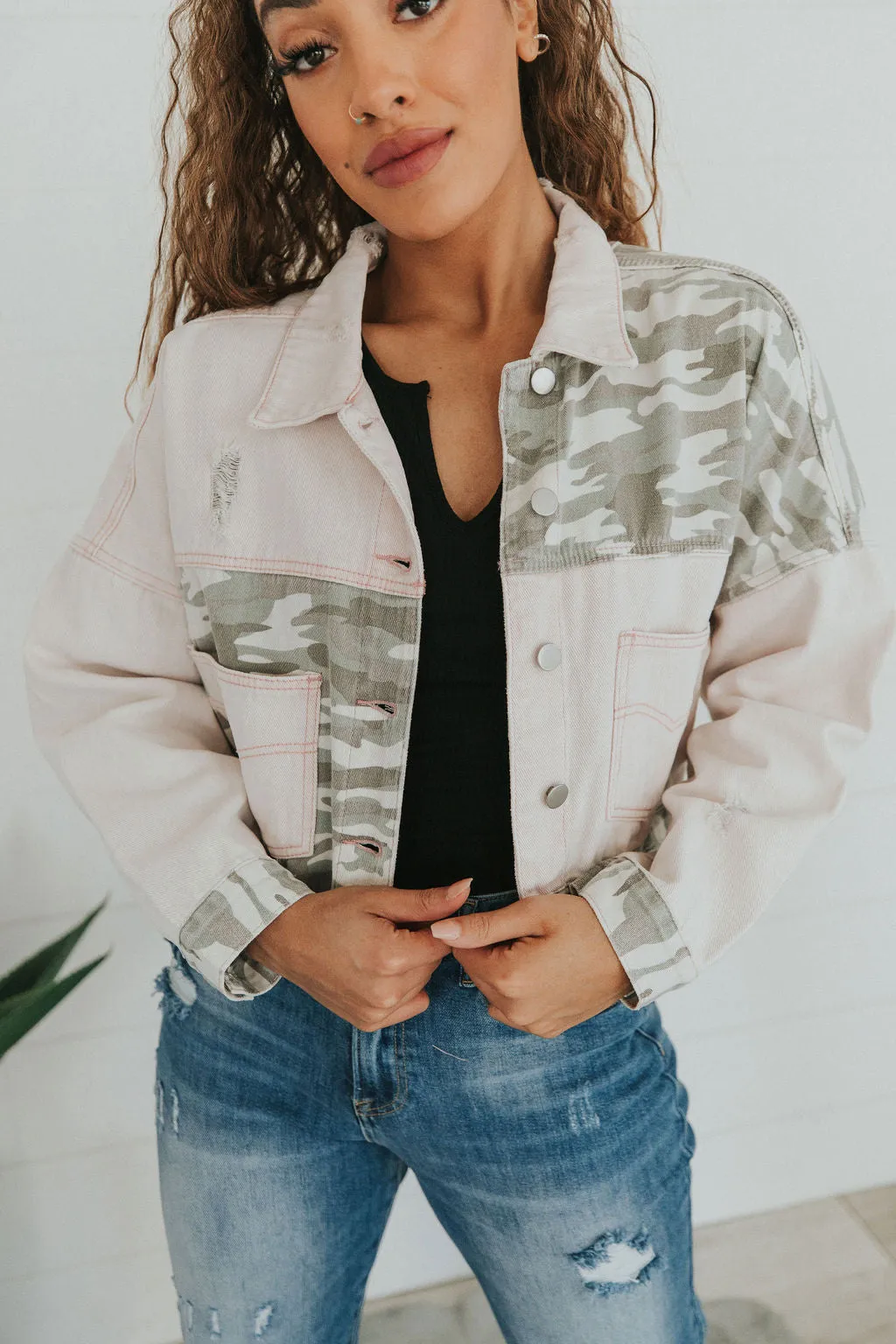 Bold You Contrast Denim Jacket