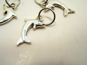 Bottlenose Dolphins: Set of 6 Stitch Markers