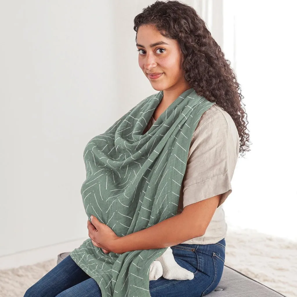 Breastfeeding Boss- Sage Mudcloth