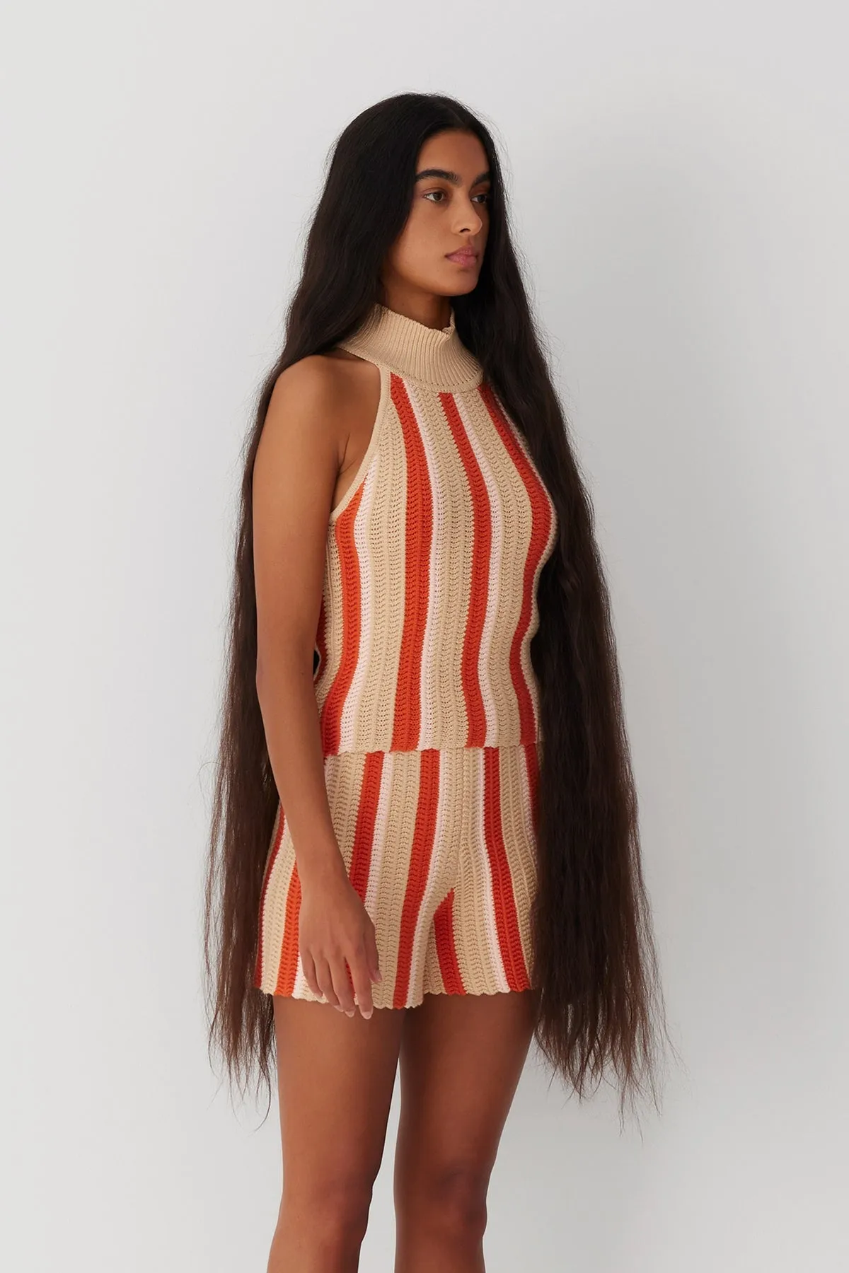 Bruno Knit Top - Cream Stripe