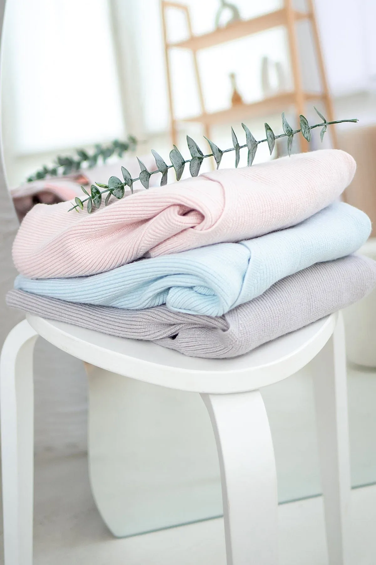 CABANA KNIT TOP IN LIGHT BLUE