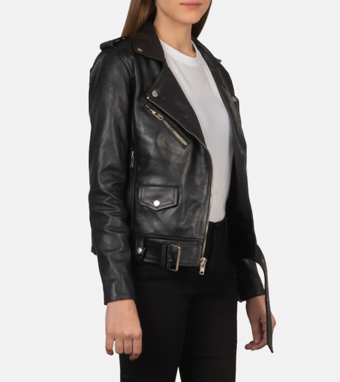 Campbell Women's Biker Leather Jacket