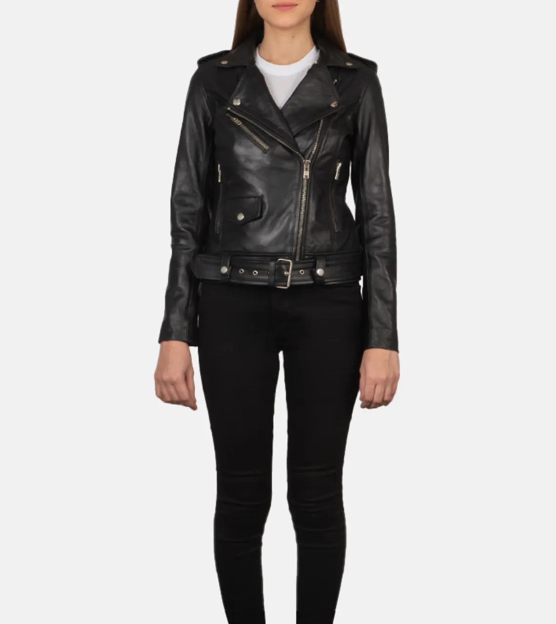 Campbell Women's Biker Leather Jacket