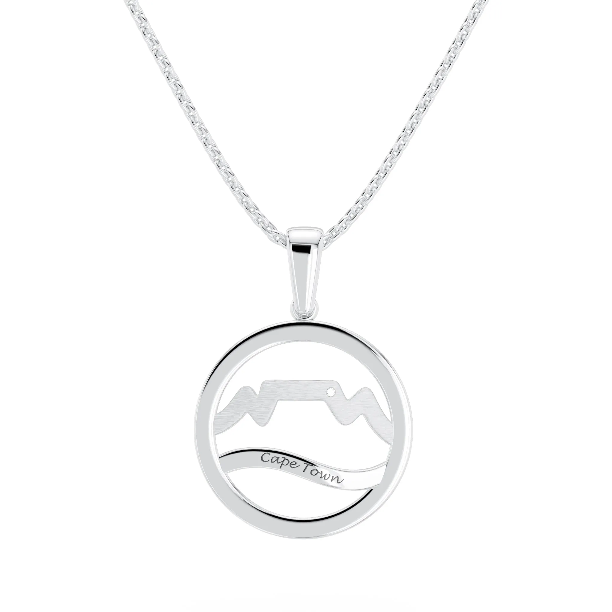 Cape Town Small Diamond Pendant