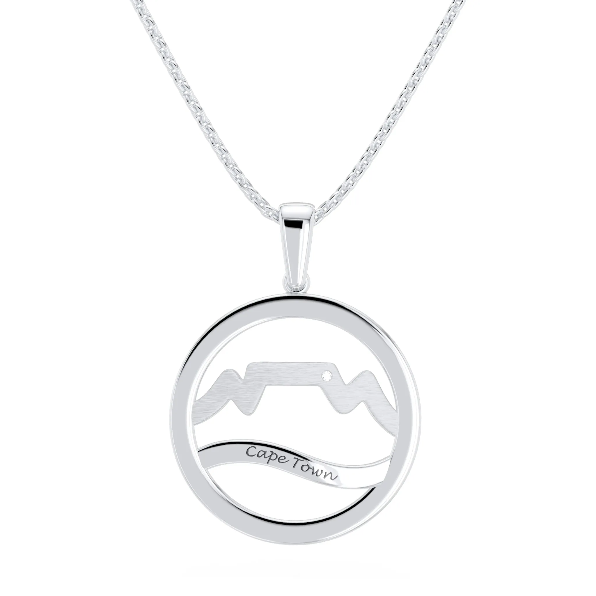 Cape Town Small Diamond Pendant