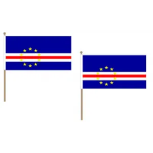 Cape Verde Fabric National Hand Waving Flag