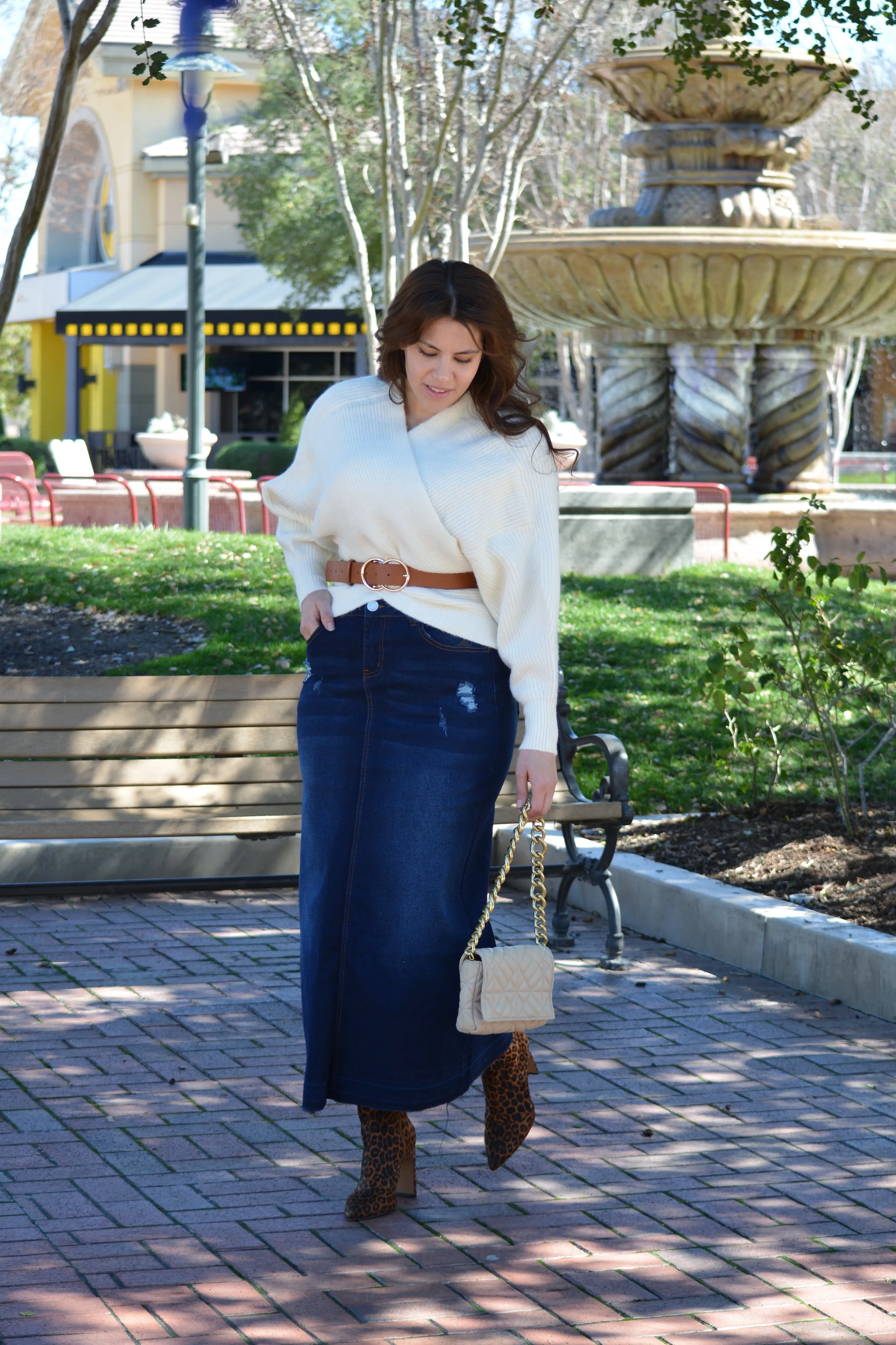 Cassie Ivory Criss Cross Sweater