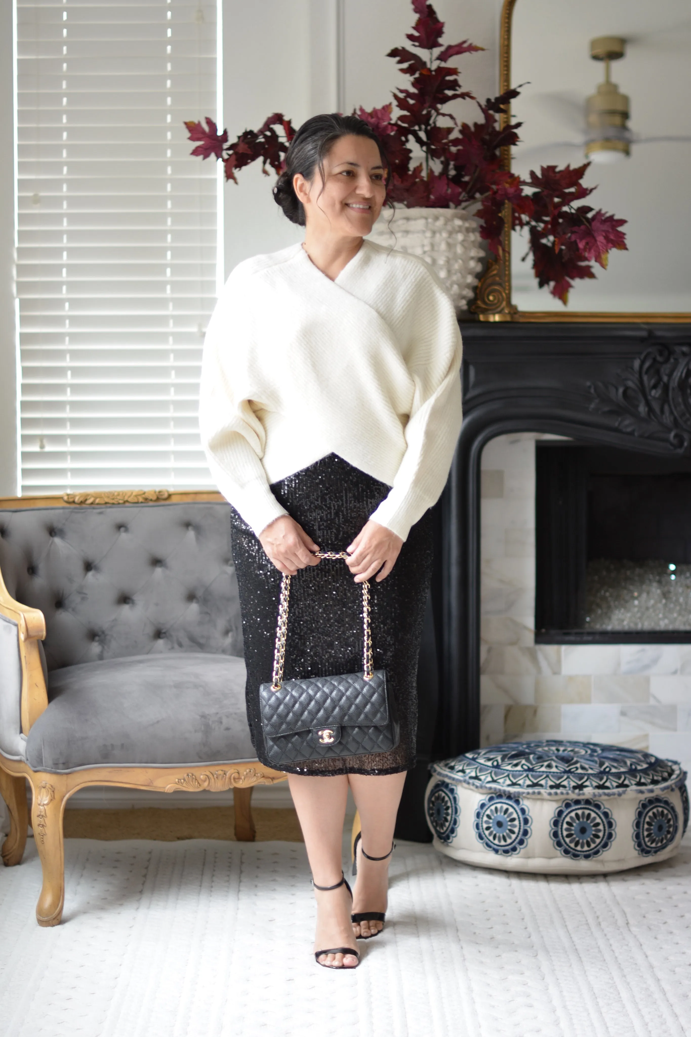 Cassie Ivory Criss Cross Sweater