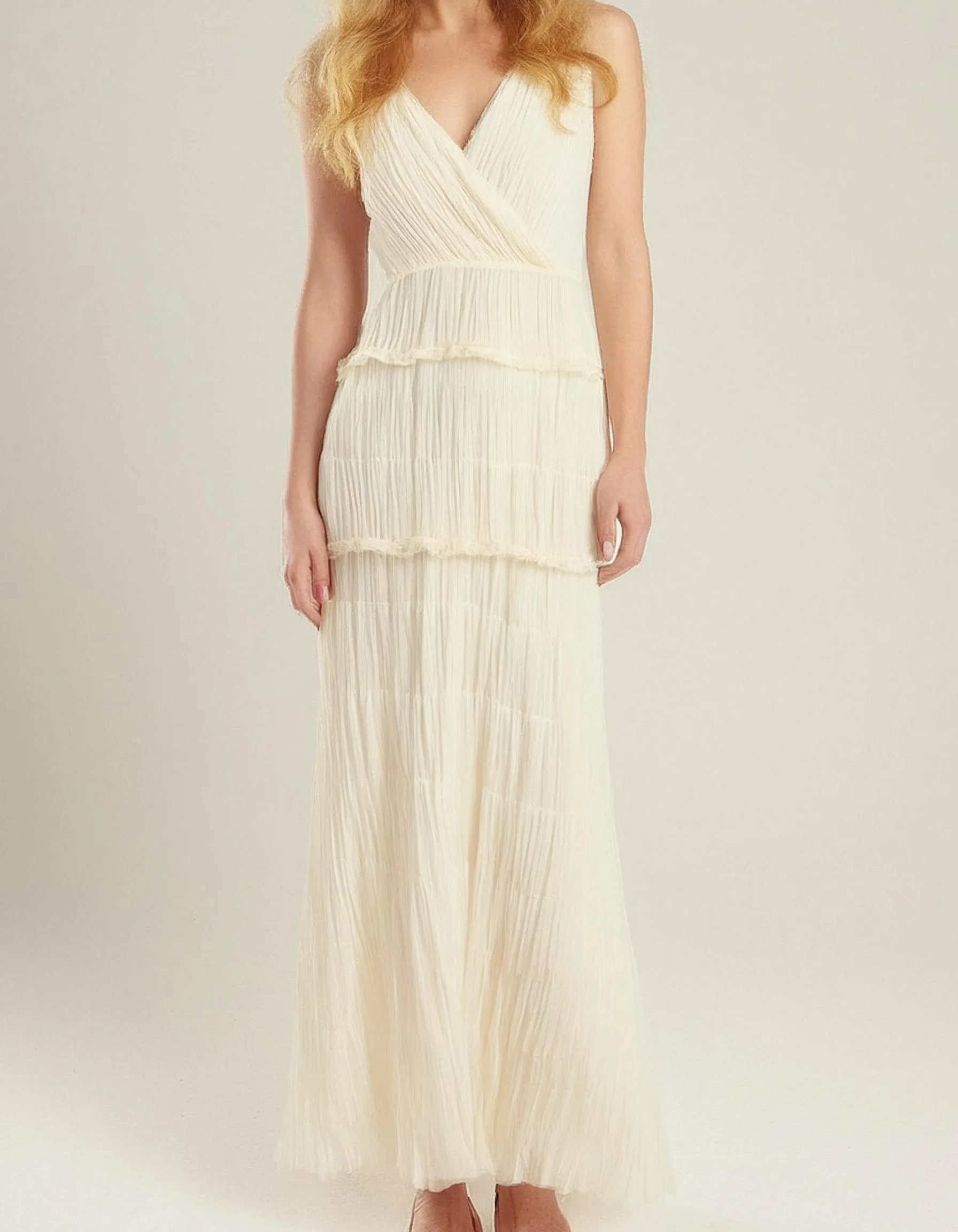 Champagne Glow Maxi Dress